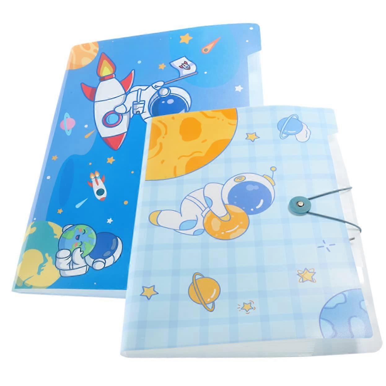 Test Paper Storage Binder 2-Pack, Receipt File Organizer, Expandable Foldable Document Organizer For Office