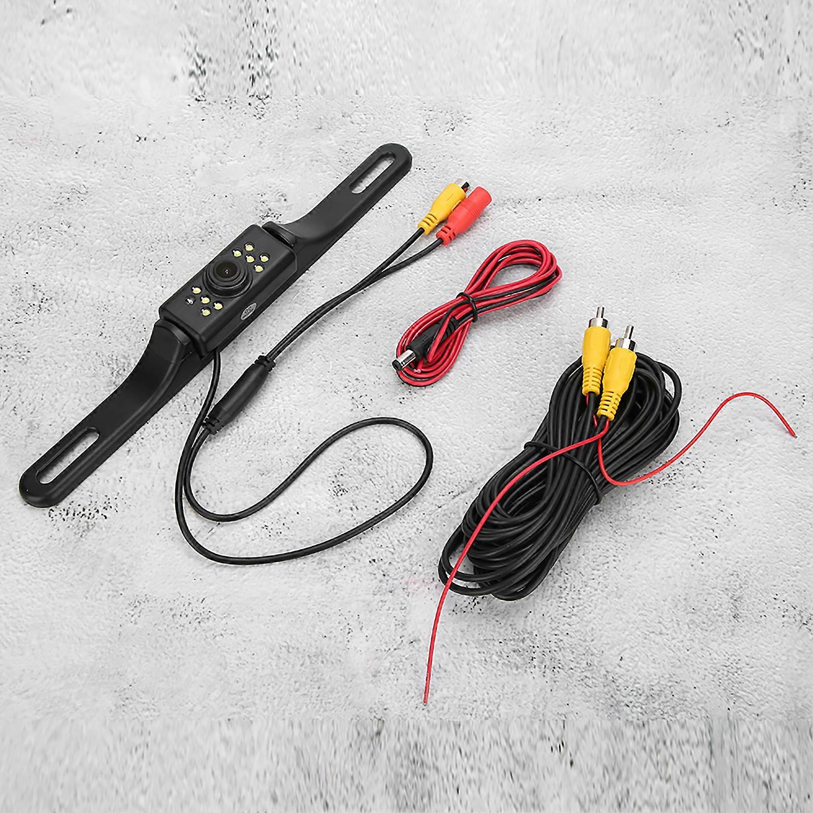 9LEDs 720x540 Rear View License Plate Camera IP67 Waterproof