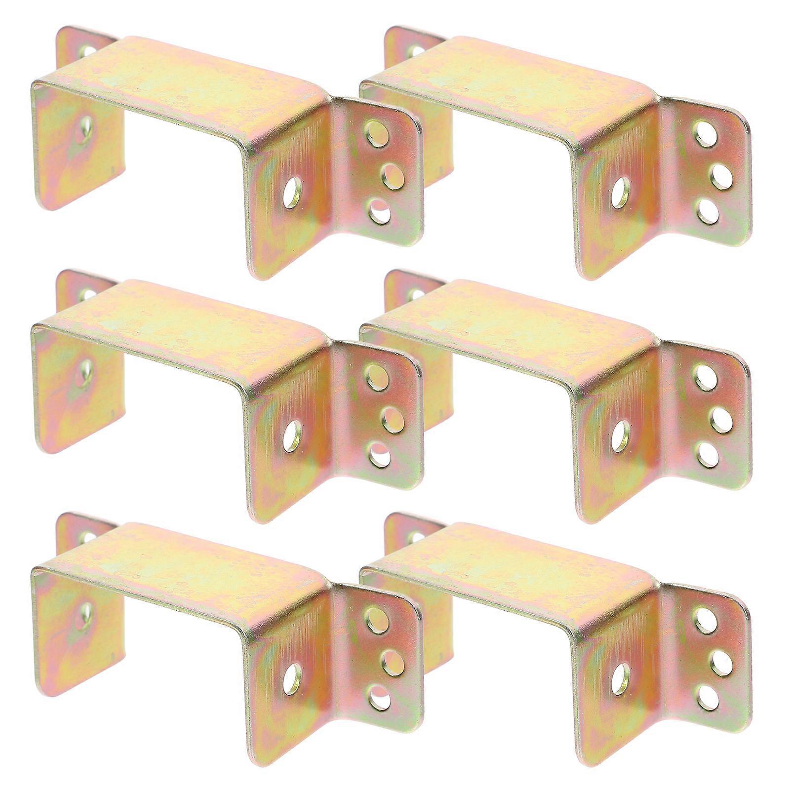 6pcs Thickened Shaped Bed Rail Hook Hinge Buckle Replacement for Secure Bed Board Fixation, Durable Connecting Fittings for Various Bed Types