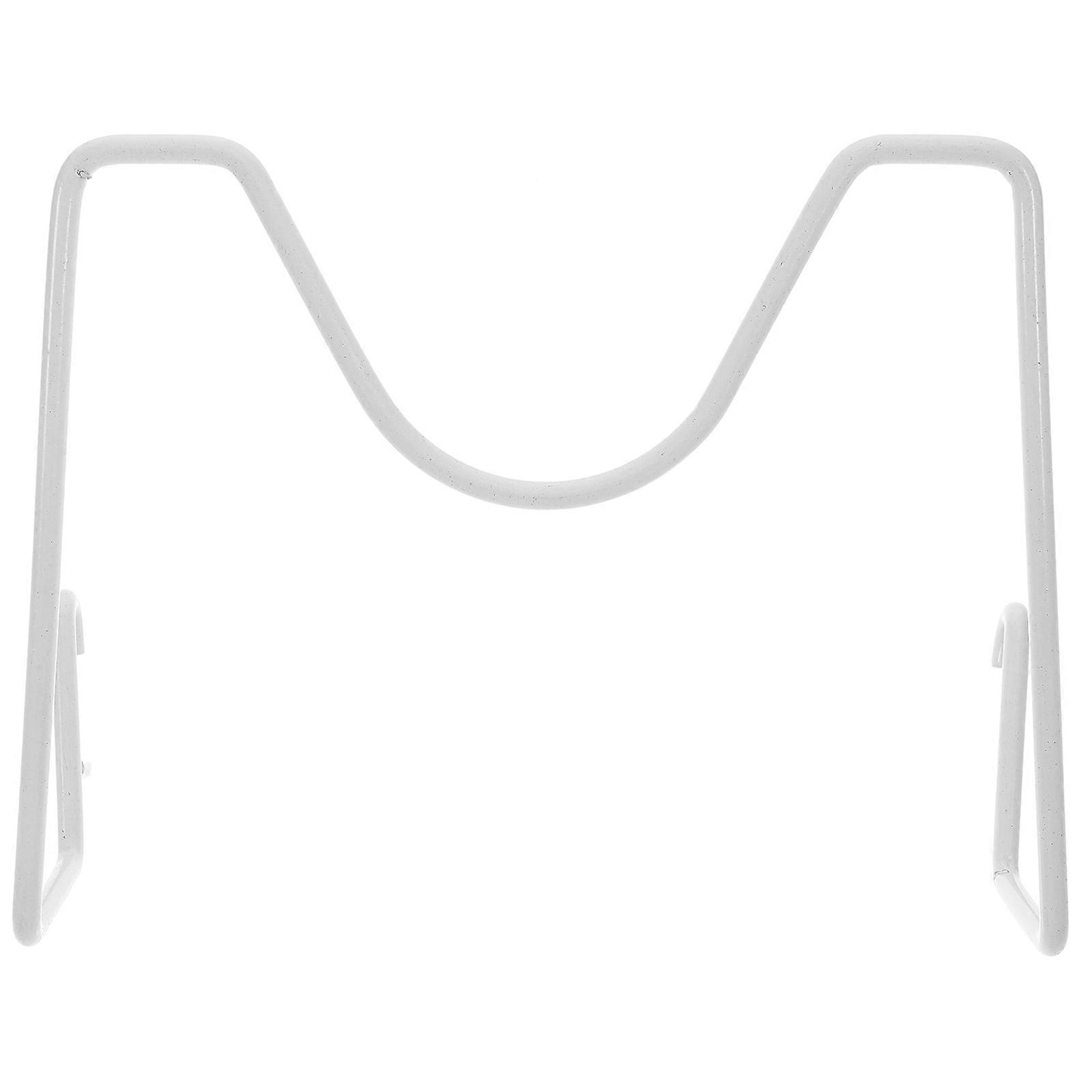 White Iron Pegboard Rack for Home Storage Saving Space with Simple Style Decorative Display 1pc