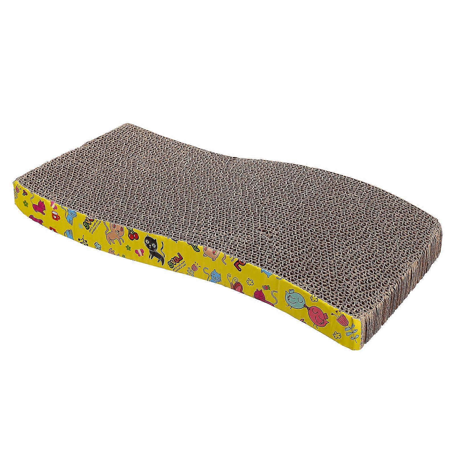 Corrugated Cat Scratching Board Lightweight Indoor Use Premium Textured Design Healthy Claws Durable Decorative for Cats Kittens