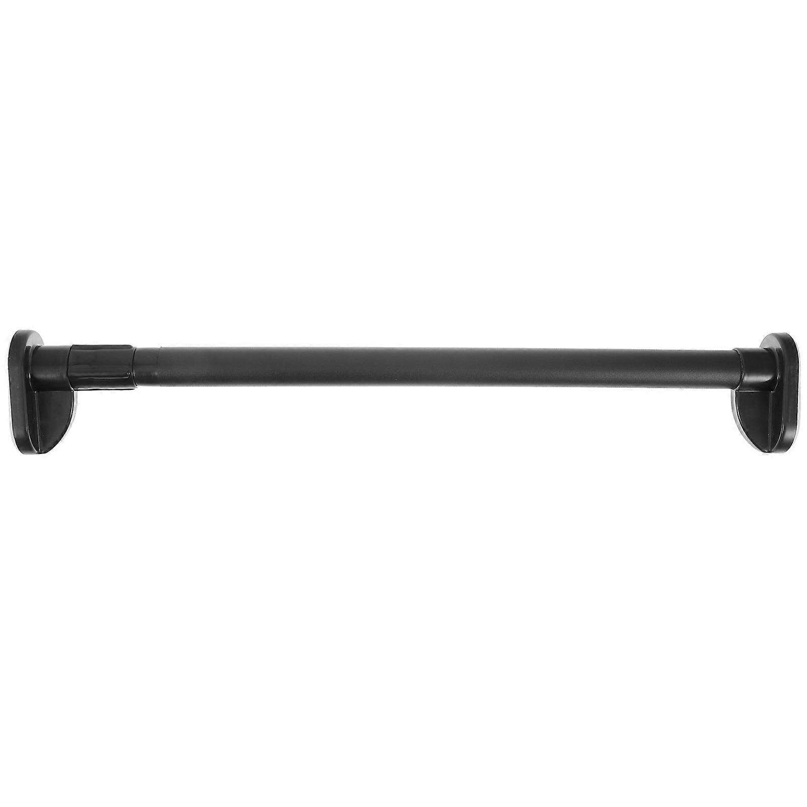 Adjustable Stainless Steel Tension Pole Extendable Curtain Rod for Shower, Closet & Window No Drill Matte Black