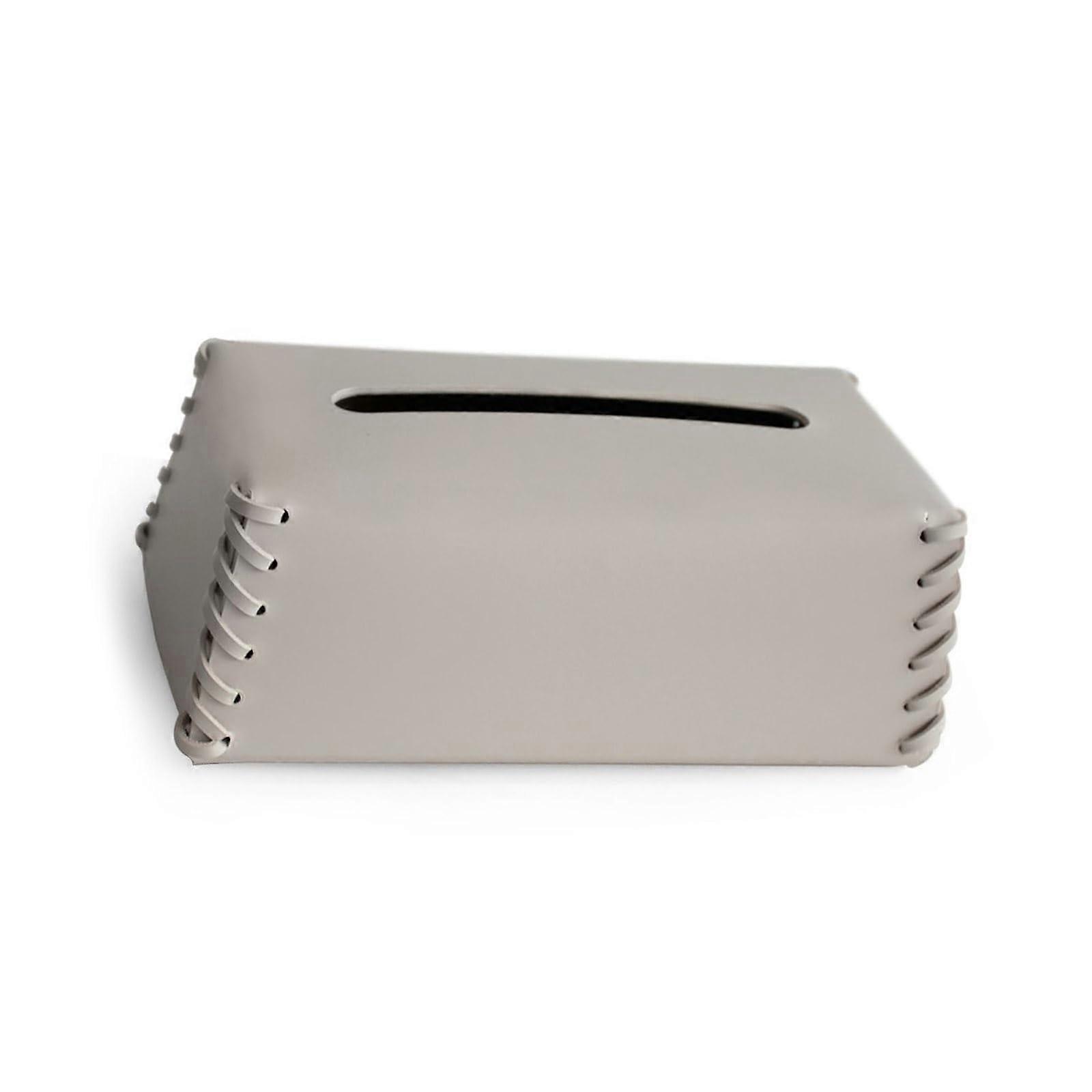 Handwoven PU Leather Tissue Box - Stylish and Durable Décor for Home and Office, Fits Standard Tissues