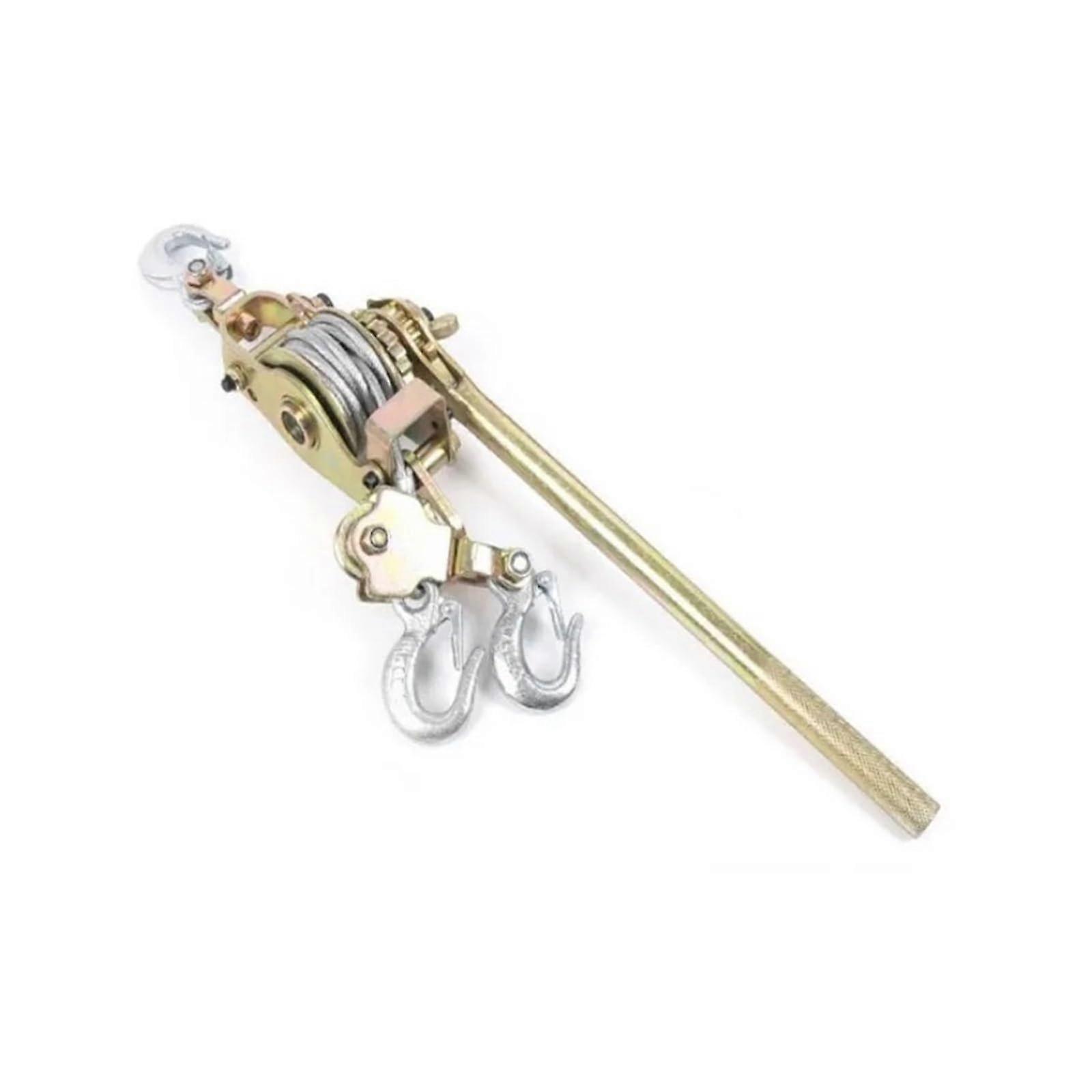 Tow winches, 3T 3hook ratchet cable puller, hand steel wire rope puller boat trailer winch