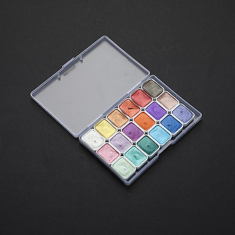 6 colori, 12 colori, 18 colori Pigmento perlato per acquerello Acquerello solido