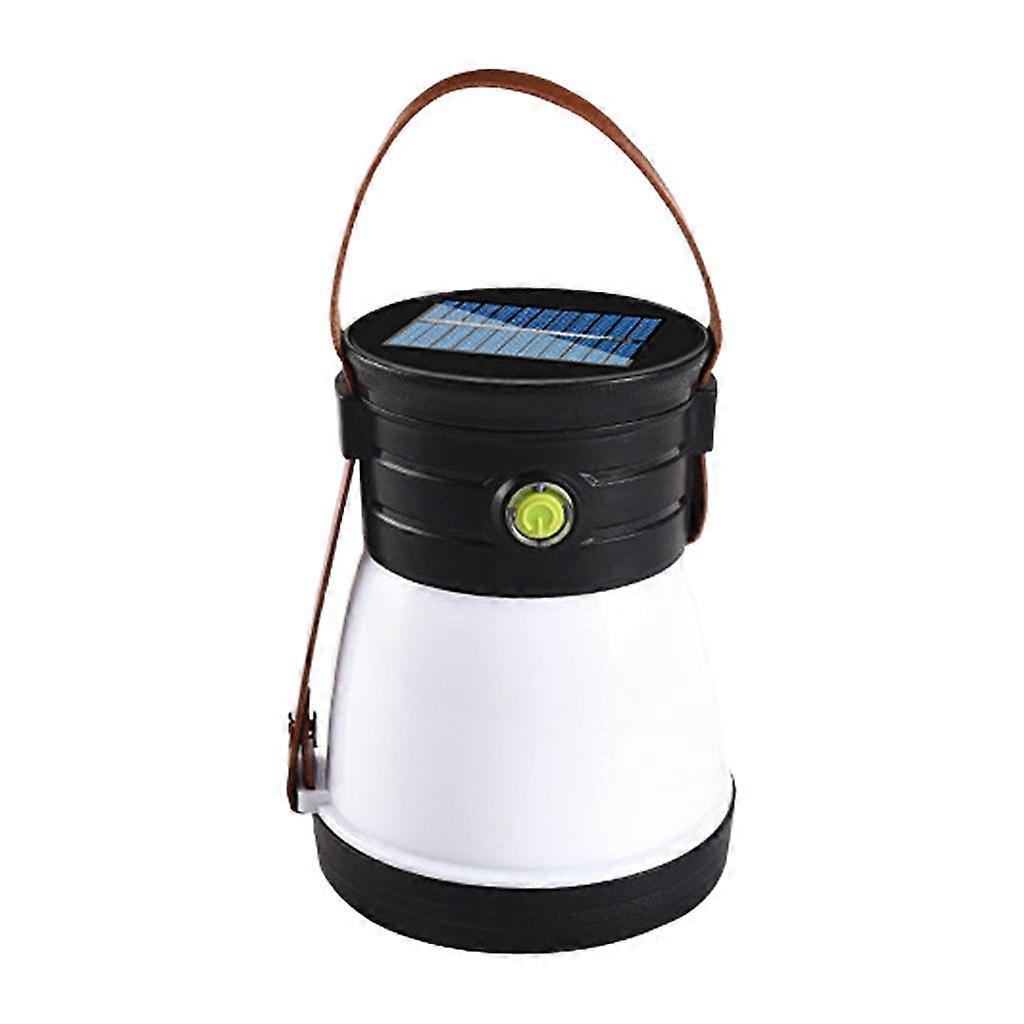 Solar Camping Light High Brightness Waterproof Lighting ABS Searchlight USB Multi-function Tent Light Camping Accessories-B
