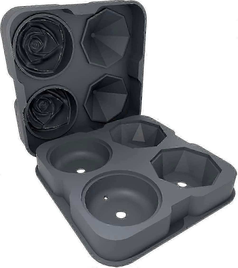 Silicone Ice Cube Tray with Rose