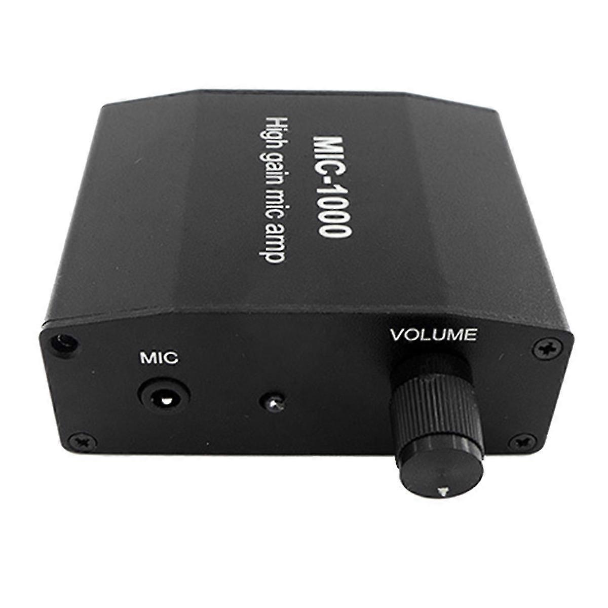 MIC-1000 Microphone Audio Amplifier Gain 1000 Times Amplification Stereo Audio Signal Pre-Amplifier-Yvan