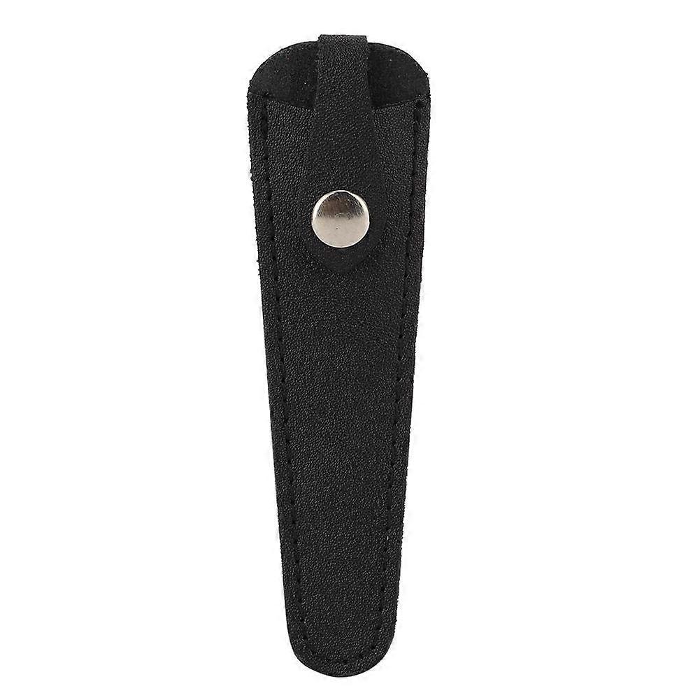 Scissor Case, Portable Washable PU Leather Scissor Holder, Black Storage Bag for Individual Scissors Protection