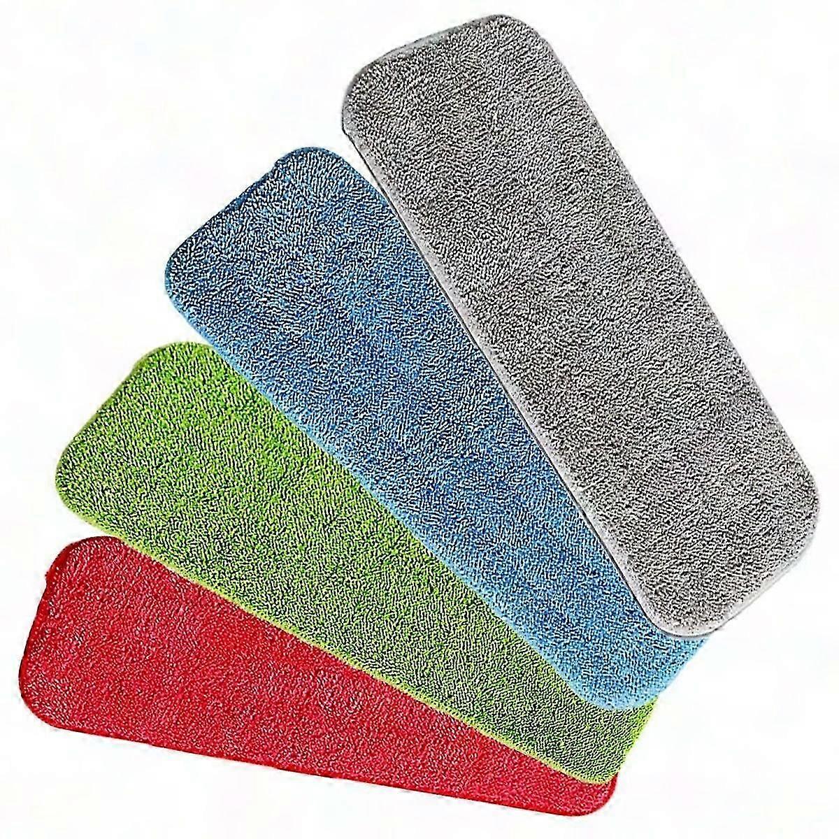 4 Replacement Mop Pads for Spray & Washable Mops