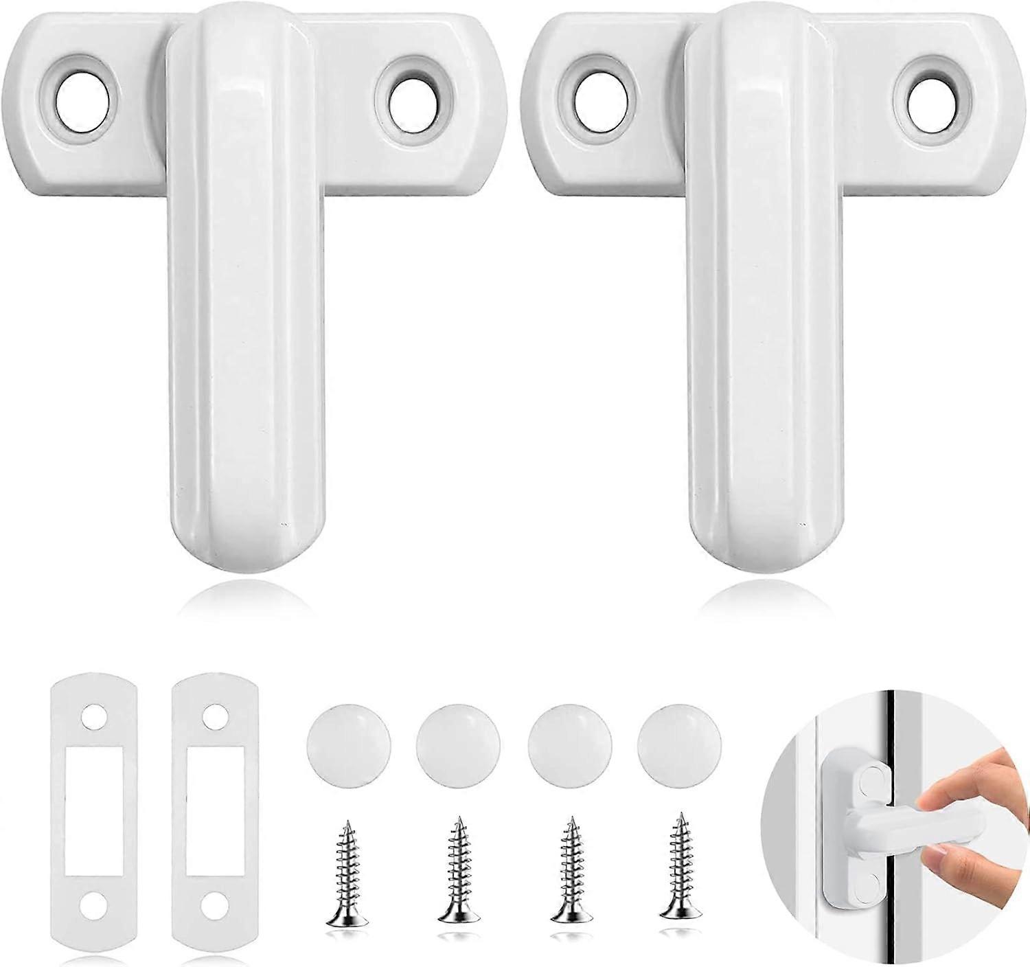 2Pcs Window Lock, Locks Latches Block, Extra Security Locks
