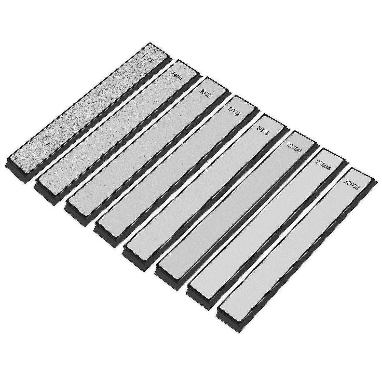 8Pcs Diamond Stone Bar Knife Sharpener Fixed Angle Sharpening Diamond Whetstone Kitchen Frinding Bl jn