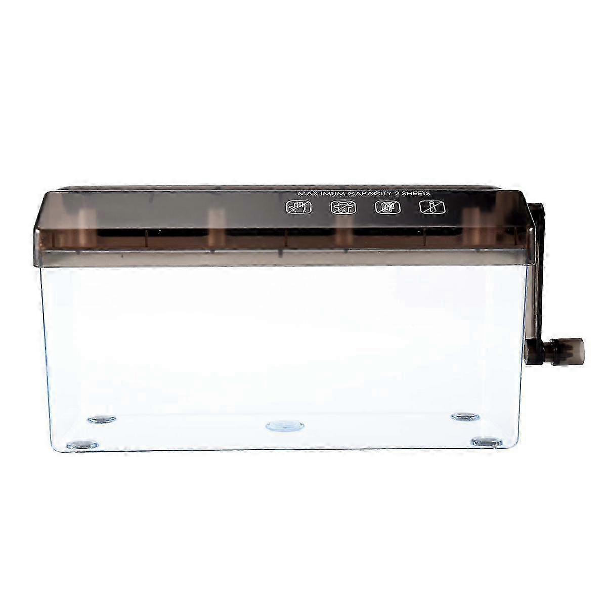 Hand Shredder, Manual Paper Cutting Machine A4 for Home, Mini Portable Manual Shredder for Home, School and Officeblack SZRH A-K