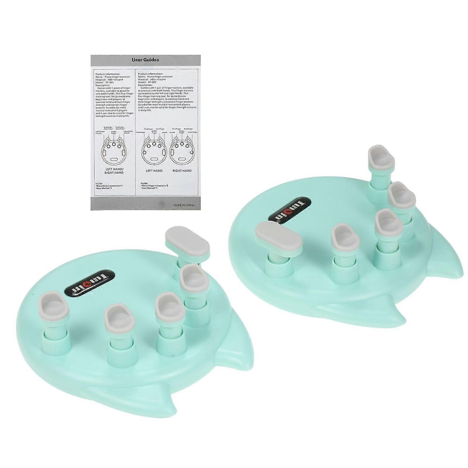 TUNYIN Set 1 Pair Exerciser Right and Left Finger Strengthener Trainer Piano Hand Grip Training Tool for Both Hands