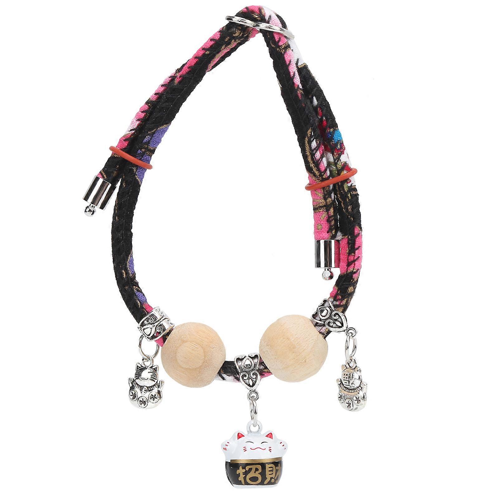 Rabbits Decoration Collar Adjustable Collar with Bell and Pendants for Small Animals