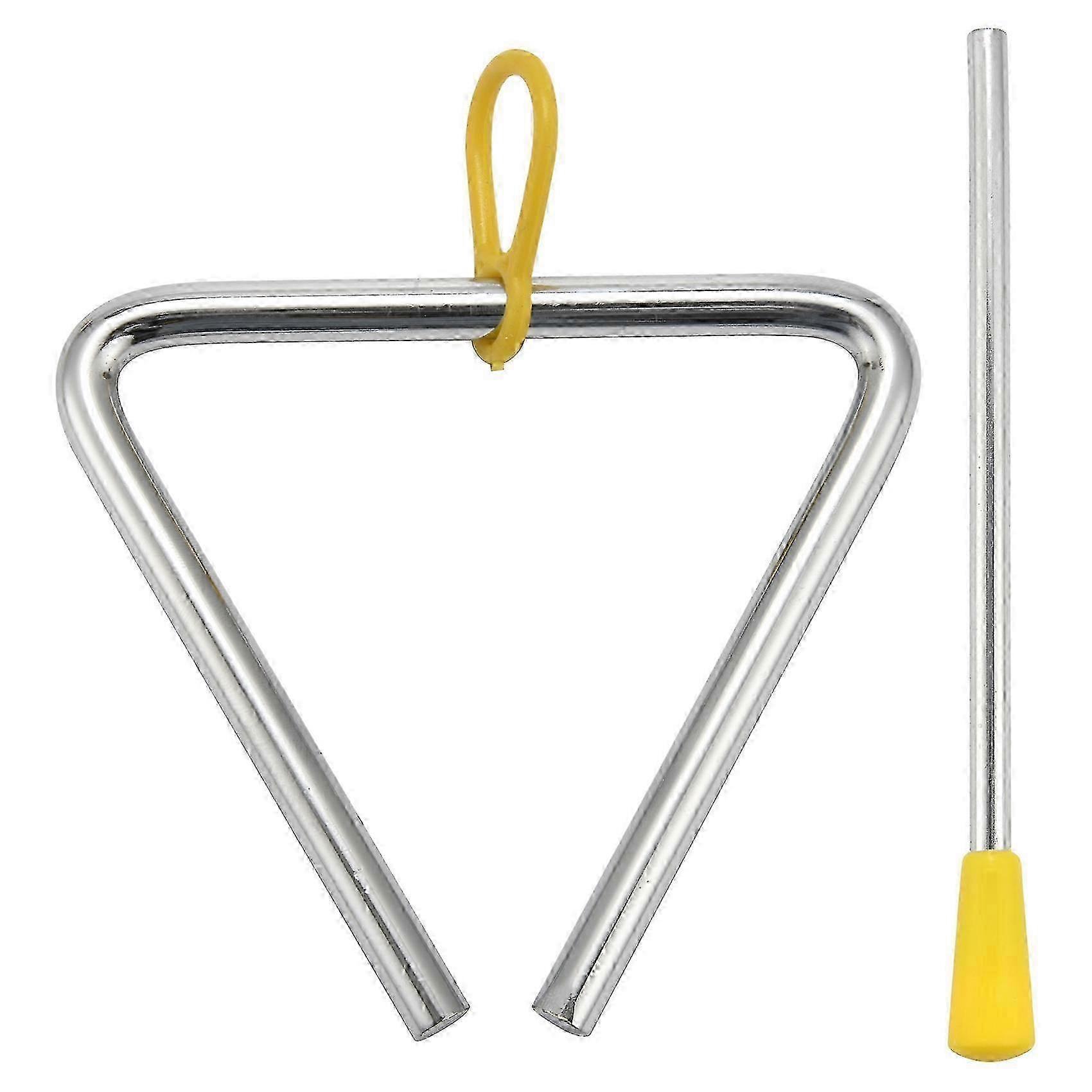 Hand Percussion Triangle Instrument Set for Children - Musical Triangle 4-Piece Starter Kit for Creative Play and Rhythm Learning