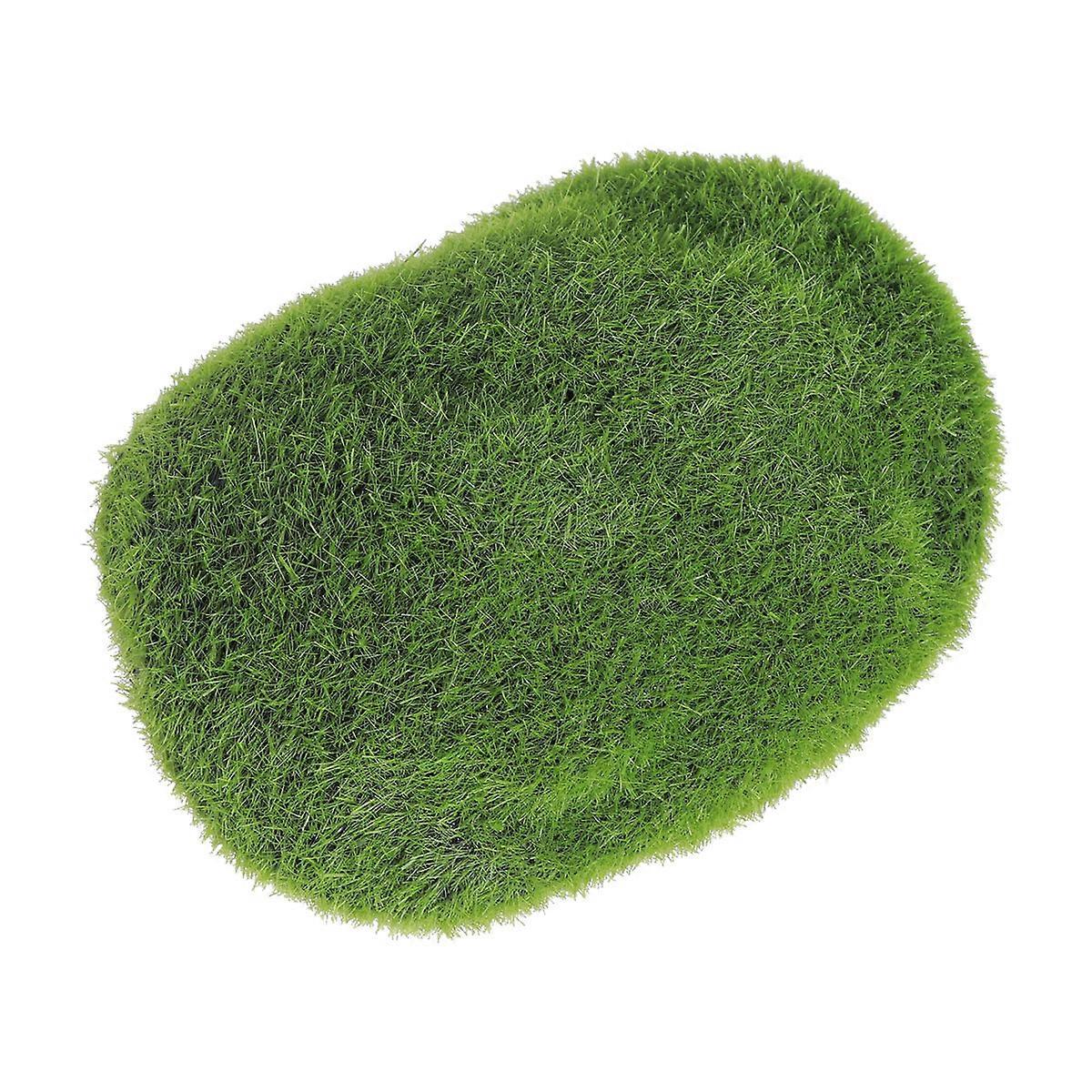 Flocking Stone Moss Rocks for Decor with Green Moss Cover Balls