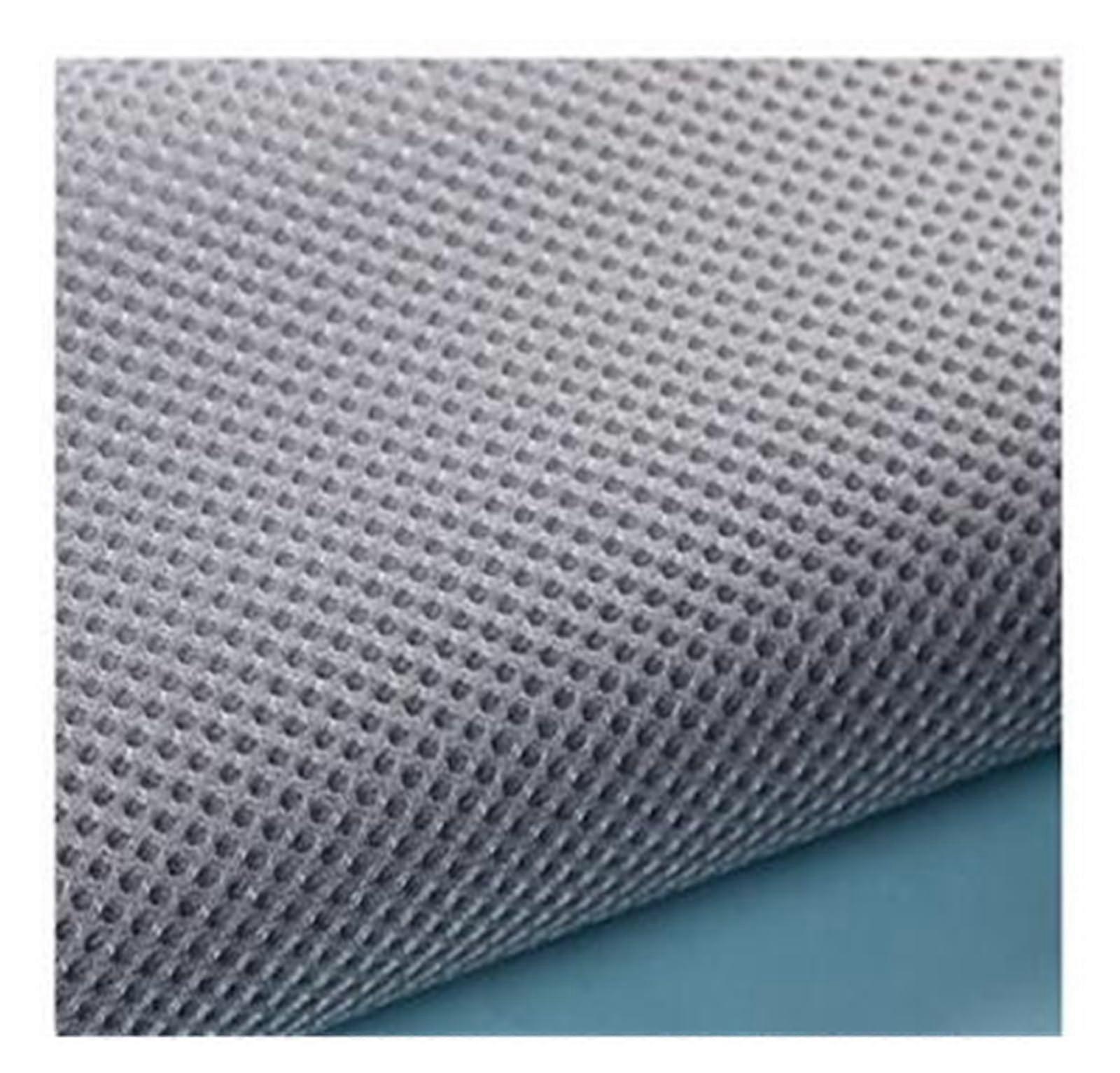 Speaker mesh fabric, thick, breathable, 155 cm wide, 185 g/m, light gray