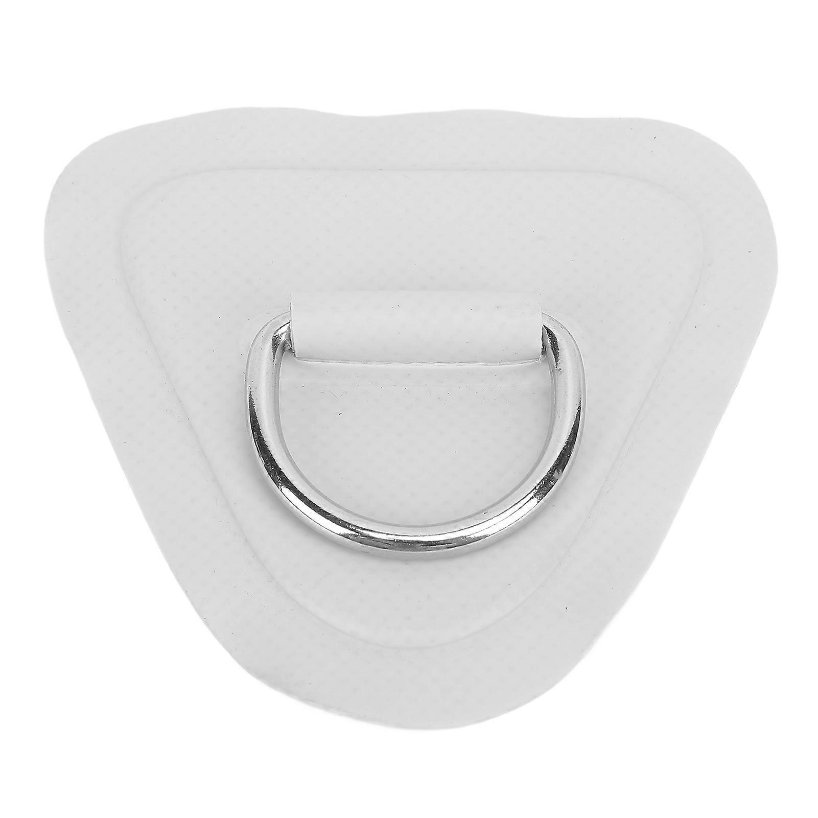 D Ring Patch Triangle UV Proof PVC Patch D Ring Rope Buckle for Inflatable Boat Kayak Dinghy Grey