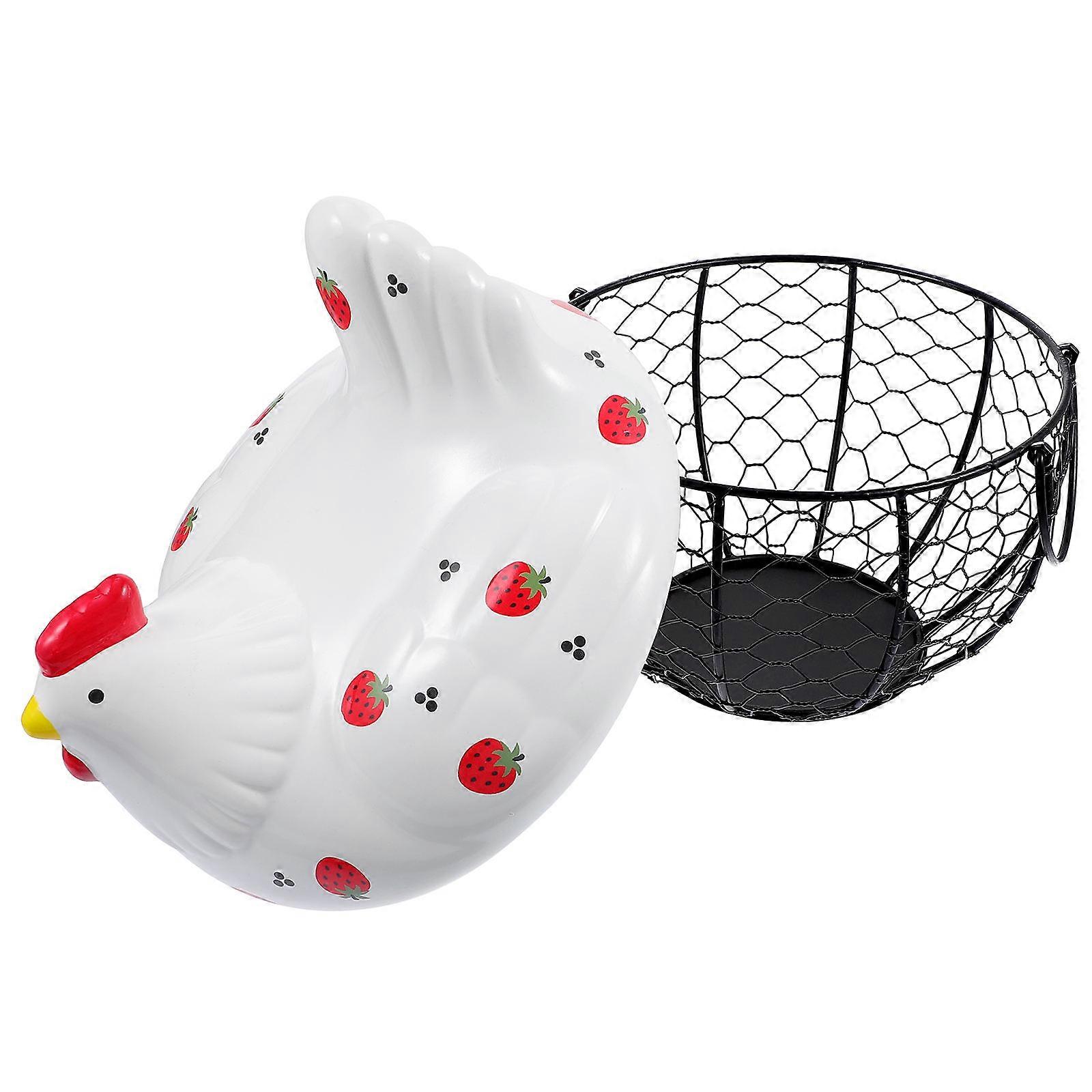 Egg Wire Basket Storage Decoration Multi 22X21X23cm 1Pcs