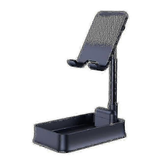 Telescopic Folding Smart Phone Support Adjustable Desktop Tablet Holderblack