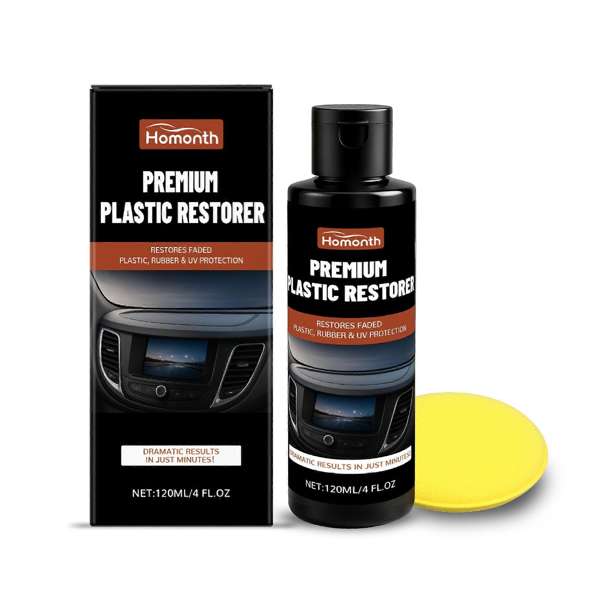 Car interior cleaner - 120ml dashboard restorer, gloss stain removal cleaner for dashboard, trim and seats
