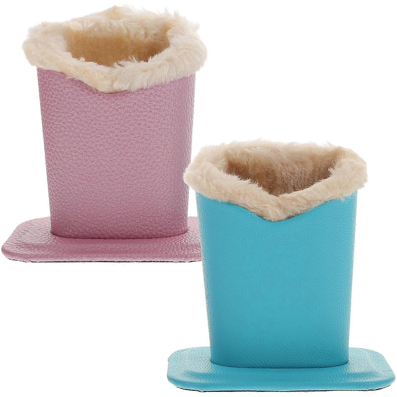 Glasses Storage Stand Eyeglass Holders Soft Plush Lining Fashionable Design Men 2Pcs