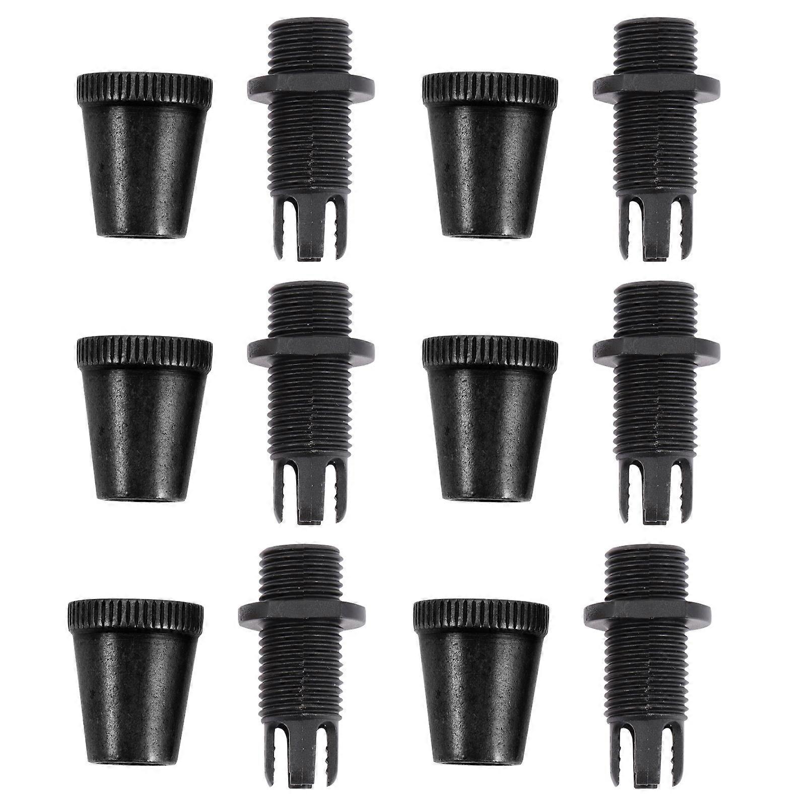 Durable Iron and PC Cable Fixing Clamps for Home Use Black Color Easy to Install and Adjust Size 6pcs
