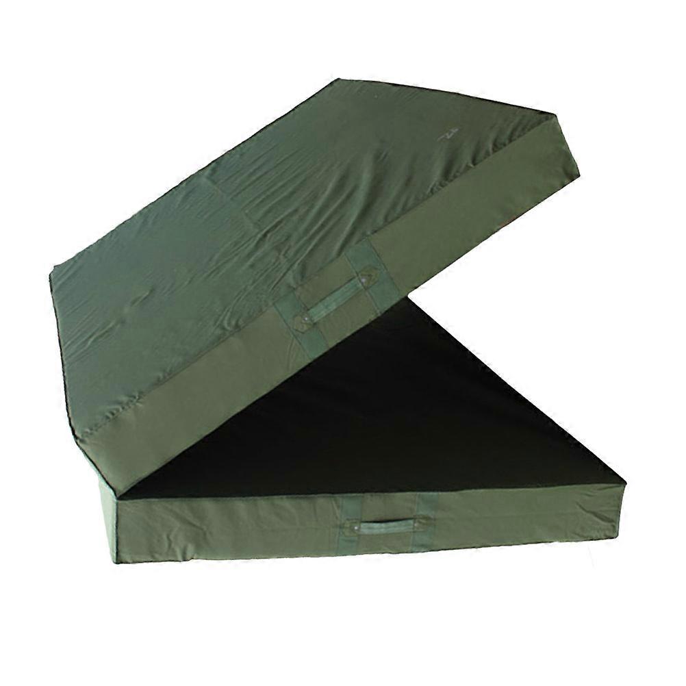 Green Foldable Yoga Exercise Mat for Home Gym Use with Thick Sponge Cushioning and Exceptional Resilience 68 x 24 inches
