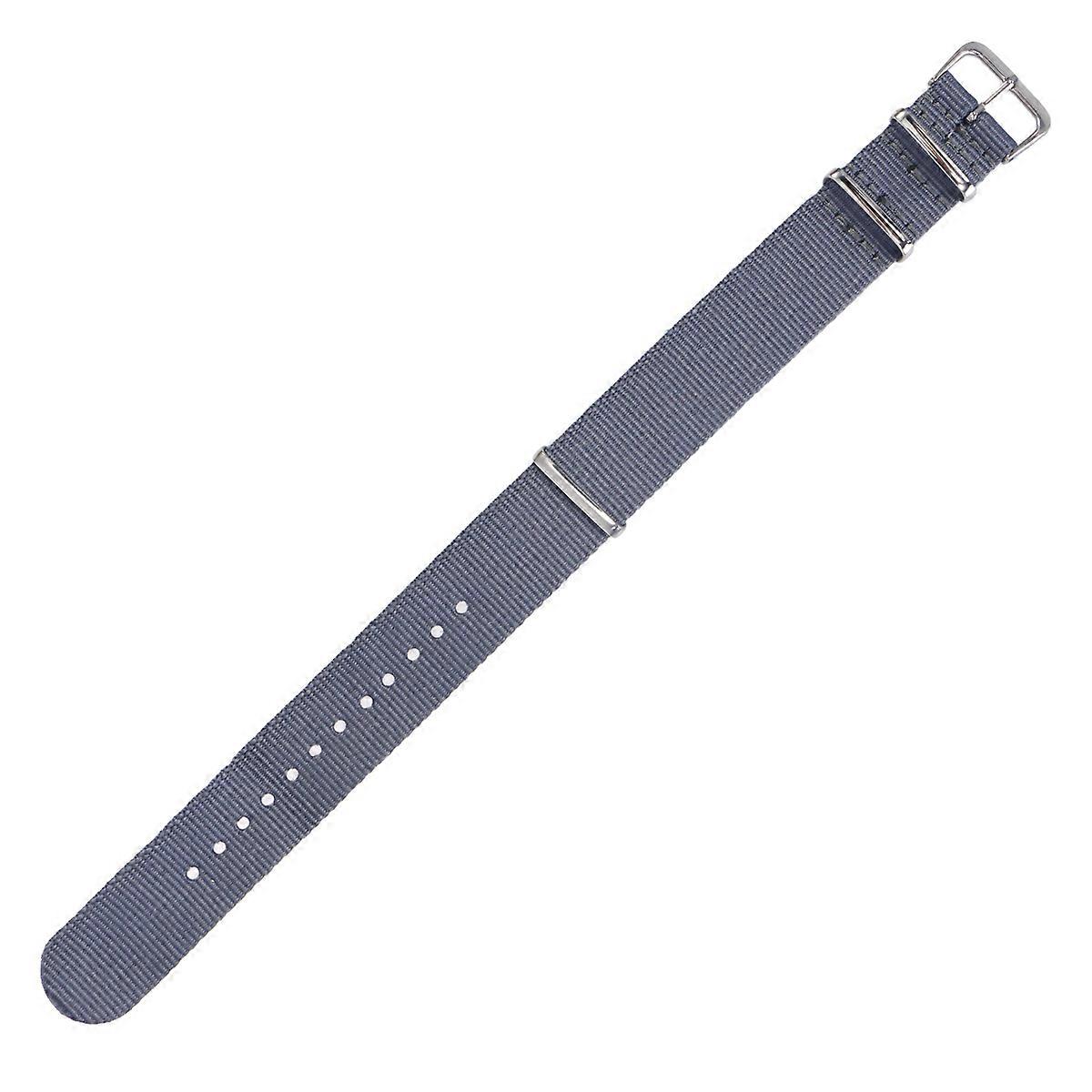 Nylon Watch Strap 18mm Woven Bands for Comfortable Wear and Easy Installation Grey