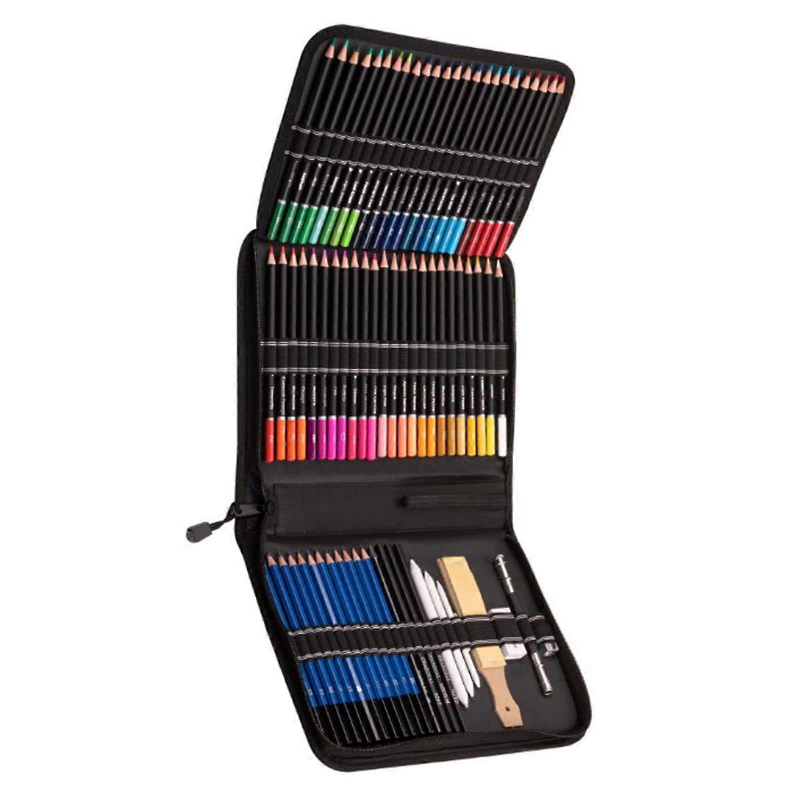 OilBased Colored Pencils Vibrant, PreSharpened, NonToxic, Odorless, Smooth Coloring, Pencil Set for School and Home Use