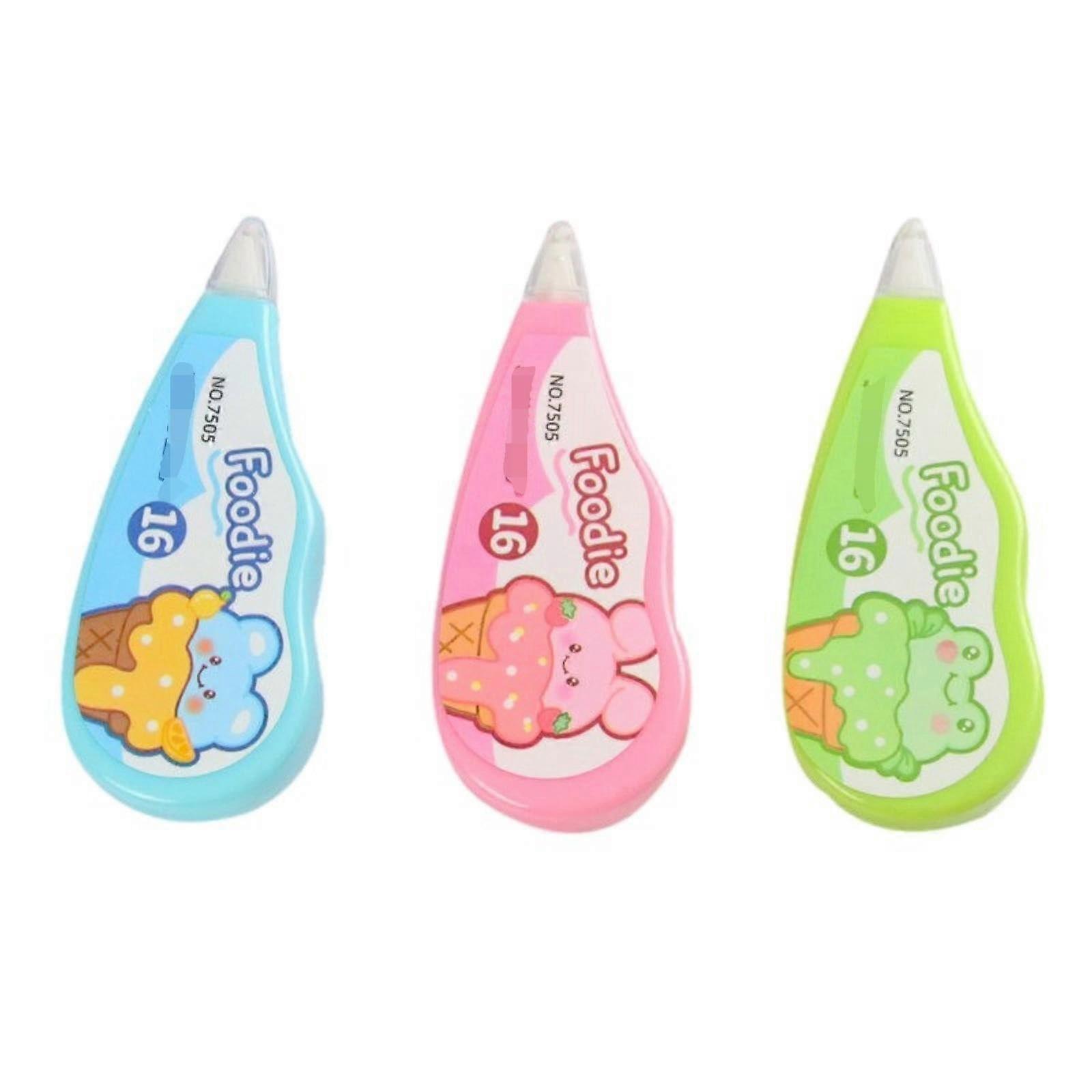 Mini-Correction Tape with Cartoon Design for Students, 5-Pack, Random Style, Ideal for Learning Needs