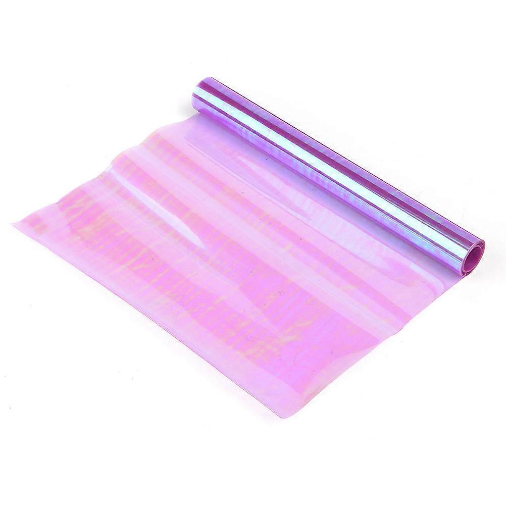 Car Light Wrap Auto Color Change Film Protective Purple 100x30cm Water Resistant 1Pack