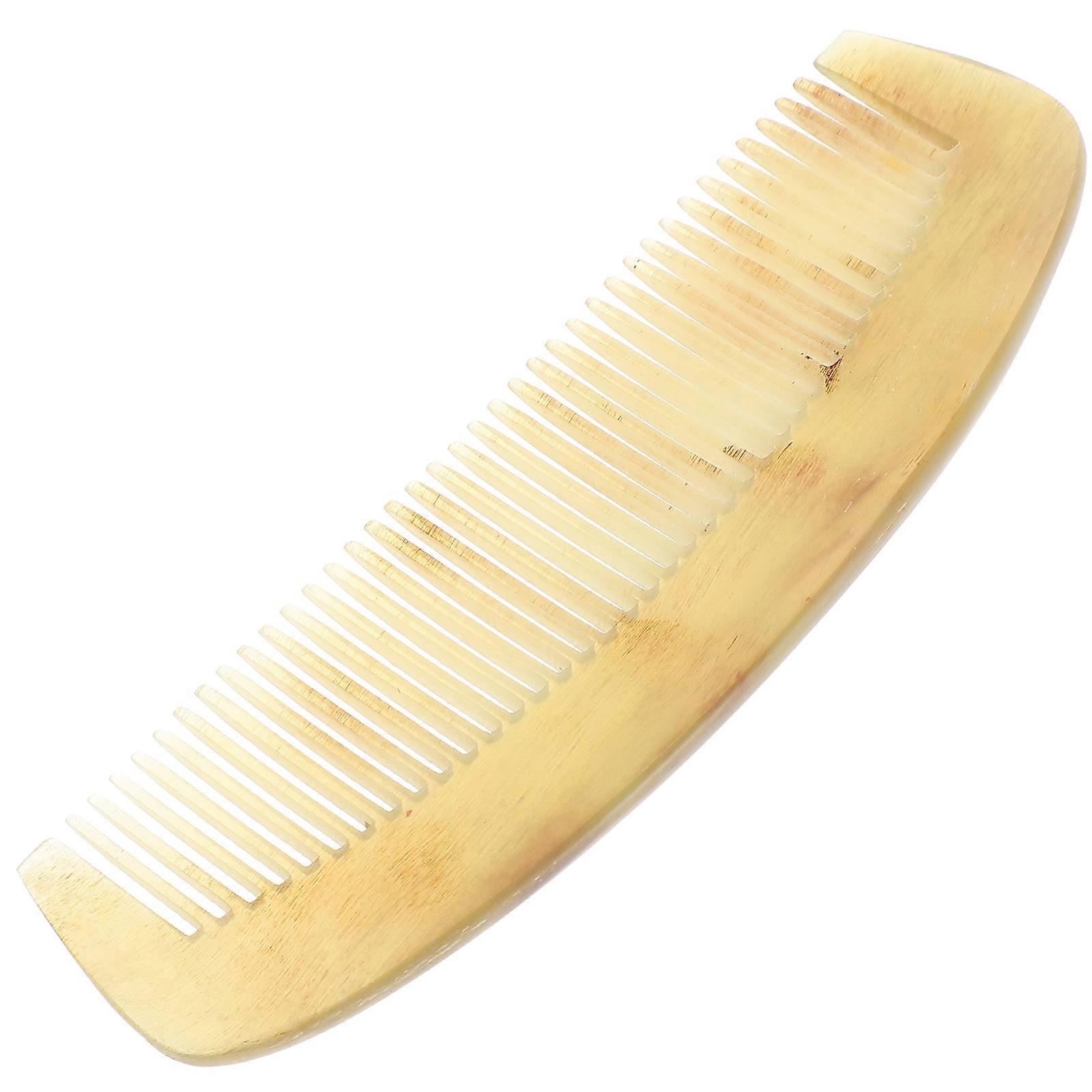 Horn Comb for Hair Loss Natural Anti-Static Smoothing Comb Portable