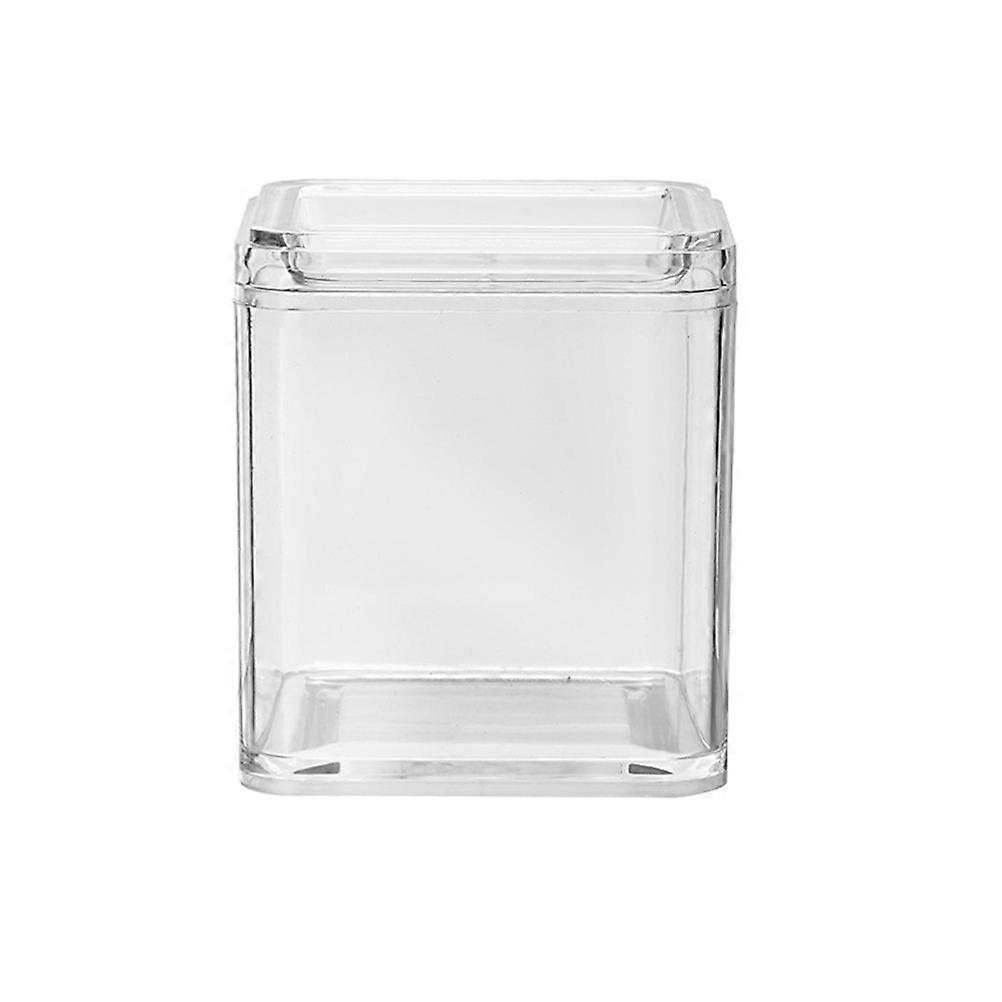 Compact Transparent Acrylic Storage Box with Sealing Lid – Durable Organizer for Accessories, Beads, Cosmetics, and Desk Sundries