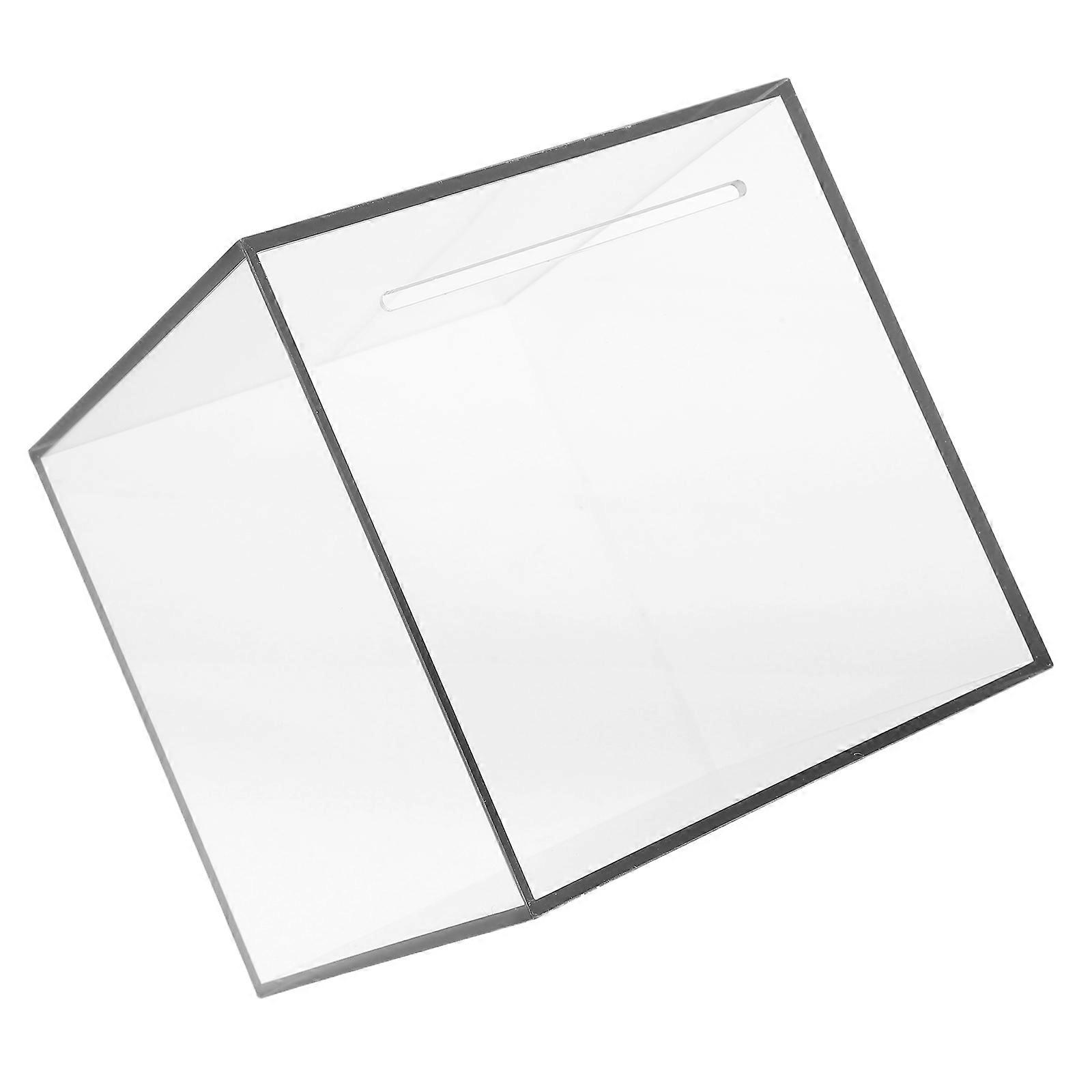 Clear Piggy Bank For Service Industry Workers Tip Jars With Lids Paper Money Bucket Secure Storage 1Set