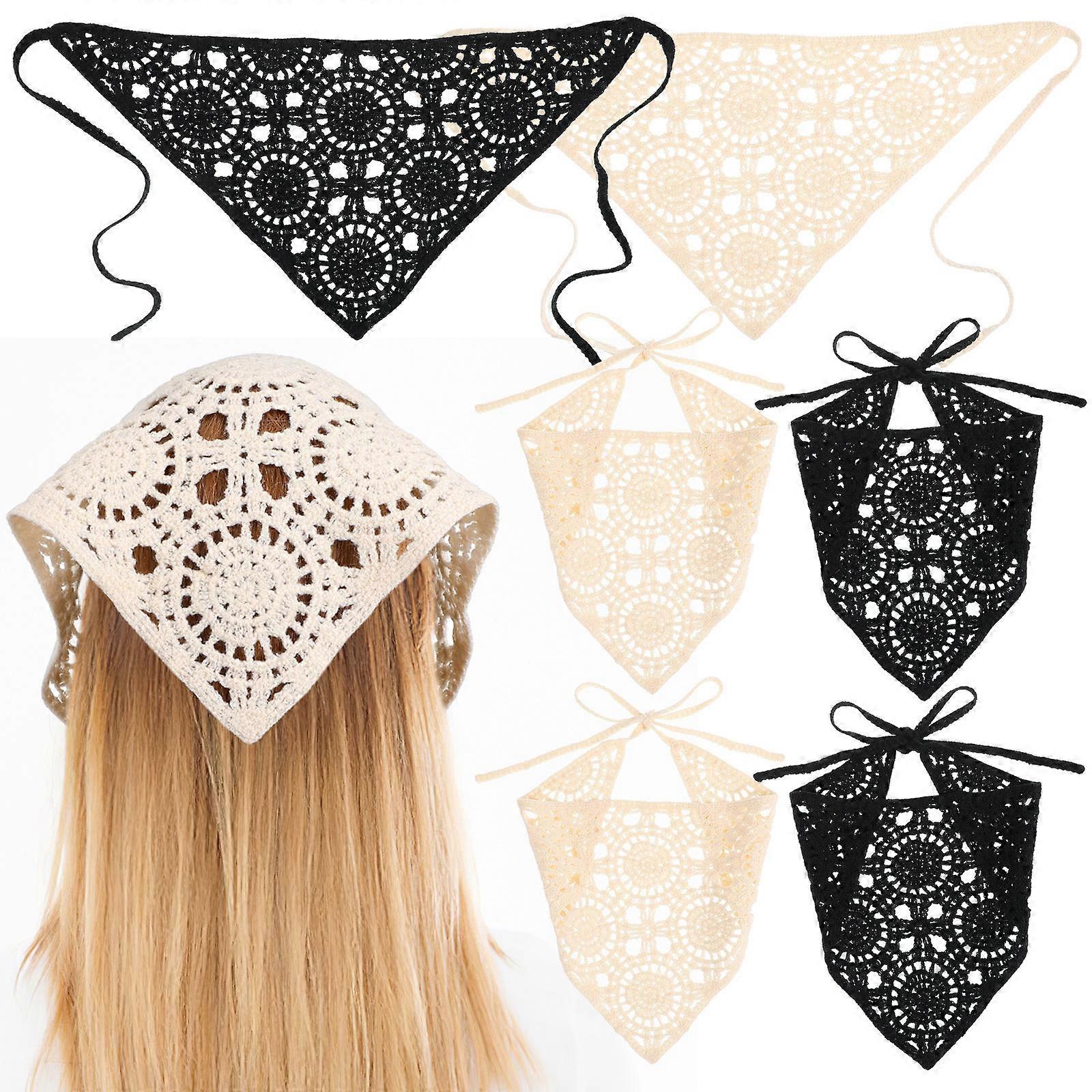 Here's a refined and appealing product description based on your input:
**6pcs Crochet Bandana for Women – Stylish Hair Headbands Ties | Unique
