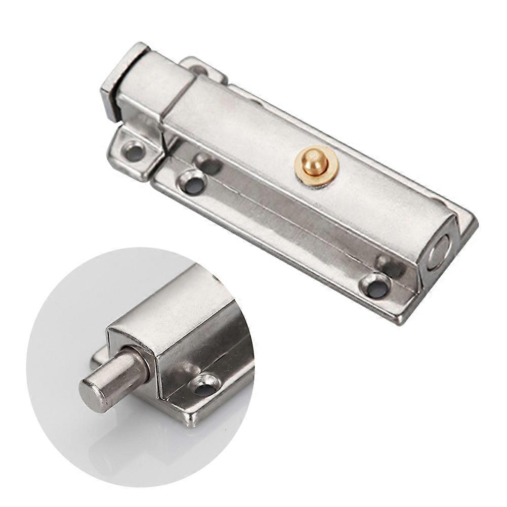 Stainless Steel Automatic Spring Door Latch for Use 4 Inch Silver