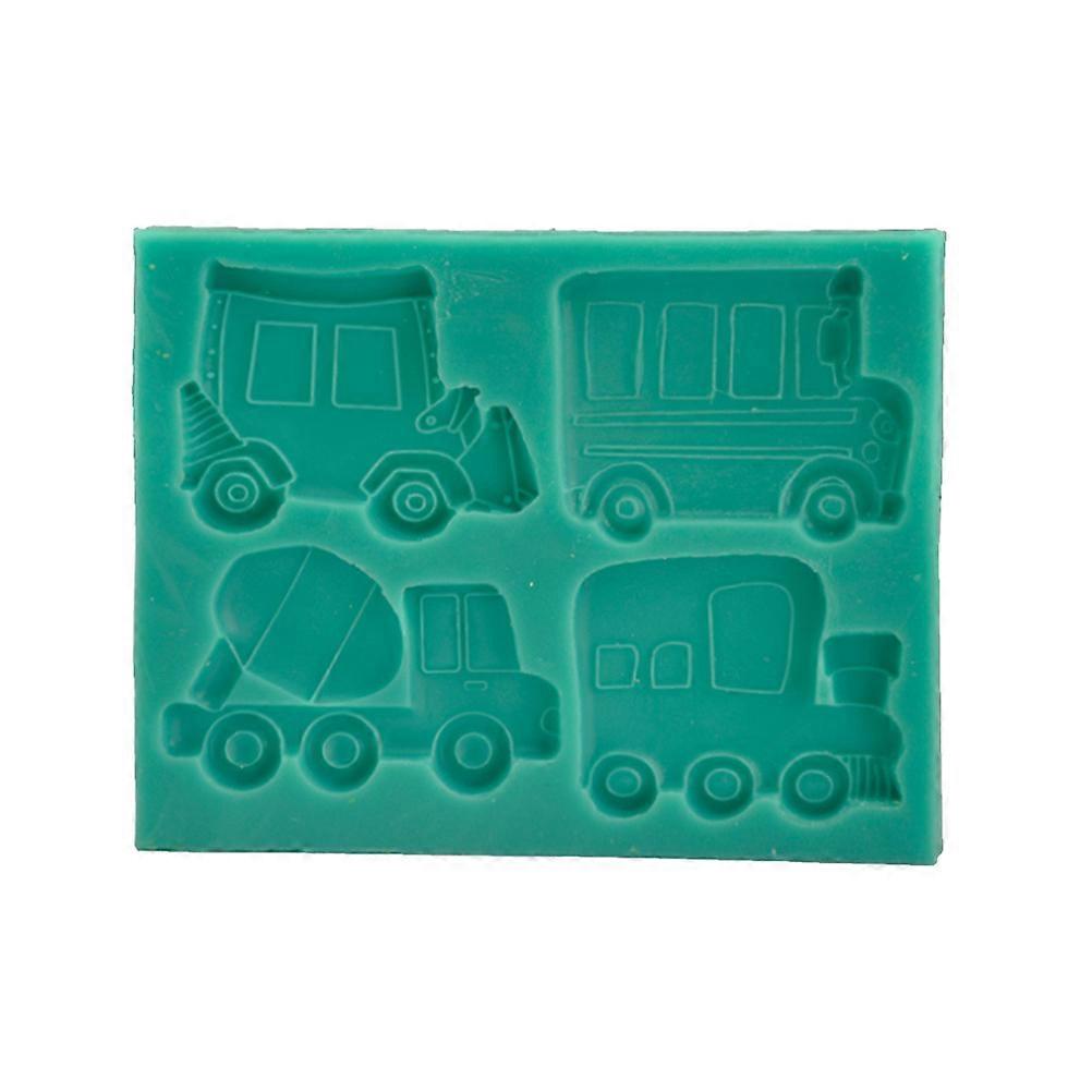 Household Cake Mold In Green For Creating Unique Cake Shapes With Truck And Ideal For Professional Use 1Pcs