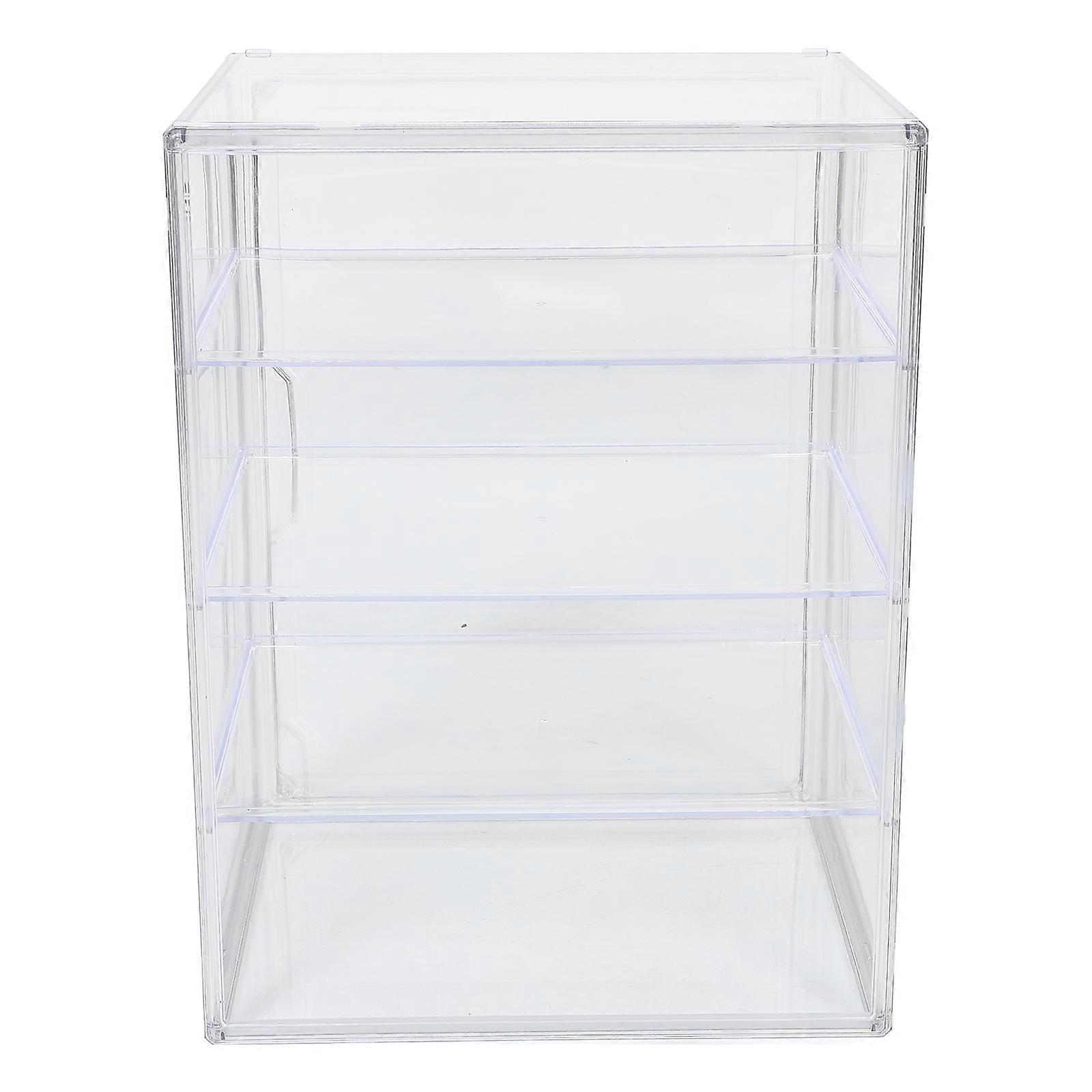 Small Display Case Adjustable Shelves Pastry Display Case With Magnetic Door For Business Owners Presentation 36.00X27.00X22.00CM Display 1Set