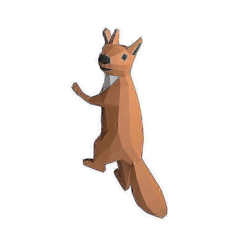 Charming 3D Paper Squirrel DIY Kit - Creative Wall Decor and Gift Idea