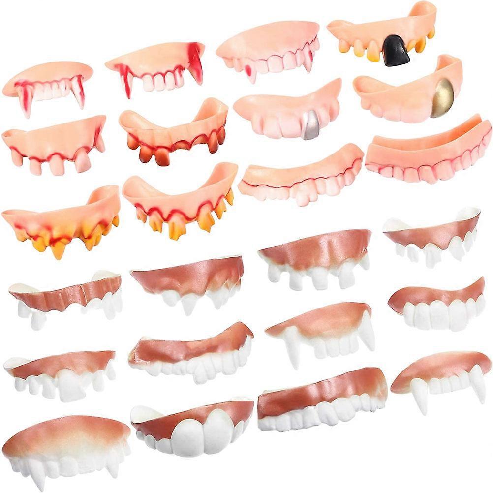It seems like you're referring to a product listing for **Halloween fake teeth**, specifically **zombie or vampire dentures**. Here's a breakdown of