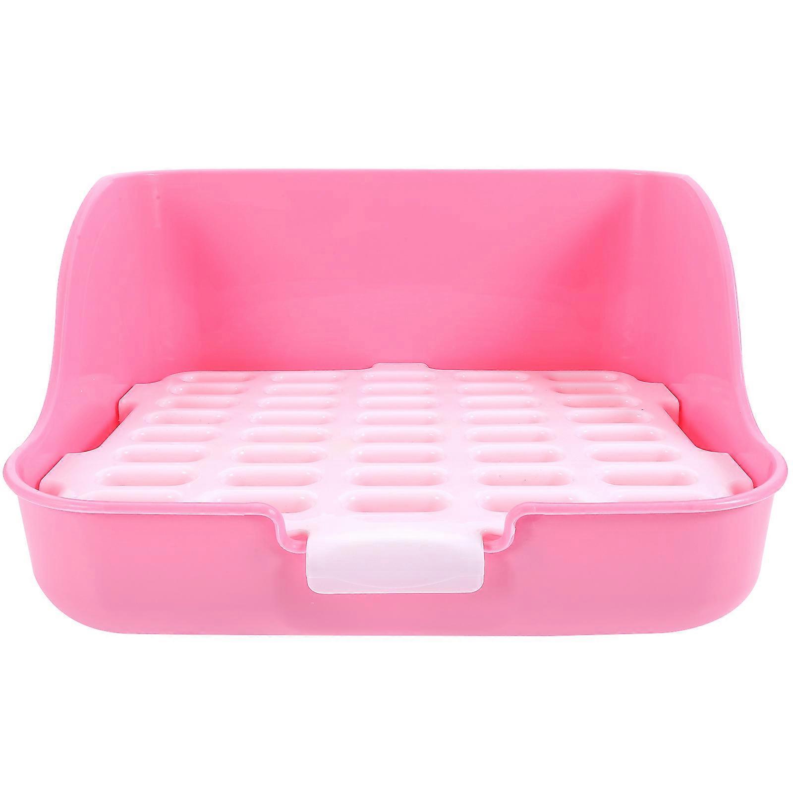 Detachable Rabbit Litter Box with Leak Proof Design for Small Pets – Easy to Clean Potty Tray for Guinea Pigs, Hamsters, Chinchillas, Rabbits, and