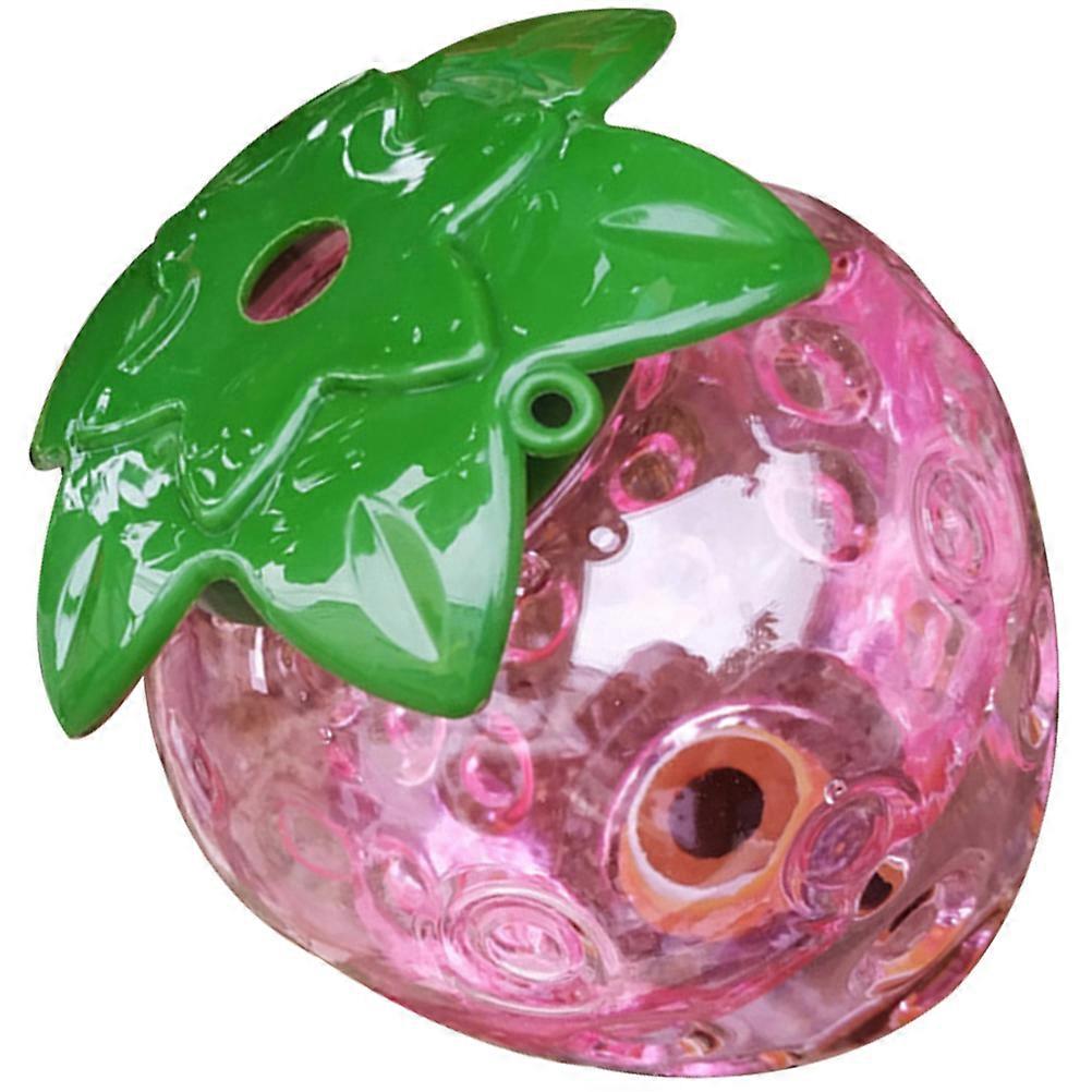 Pink Plastic Strawberry Shaped Self Watering Device for Potted Plants Home Use