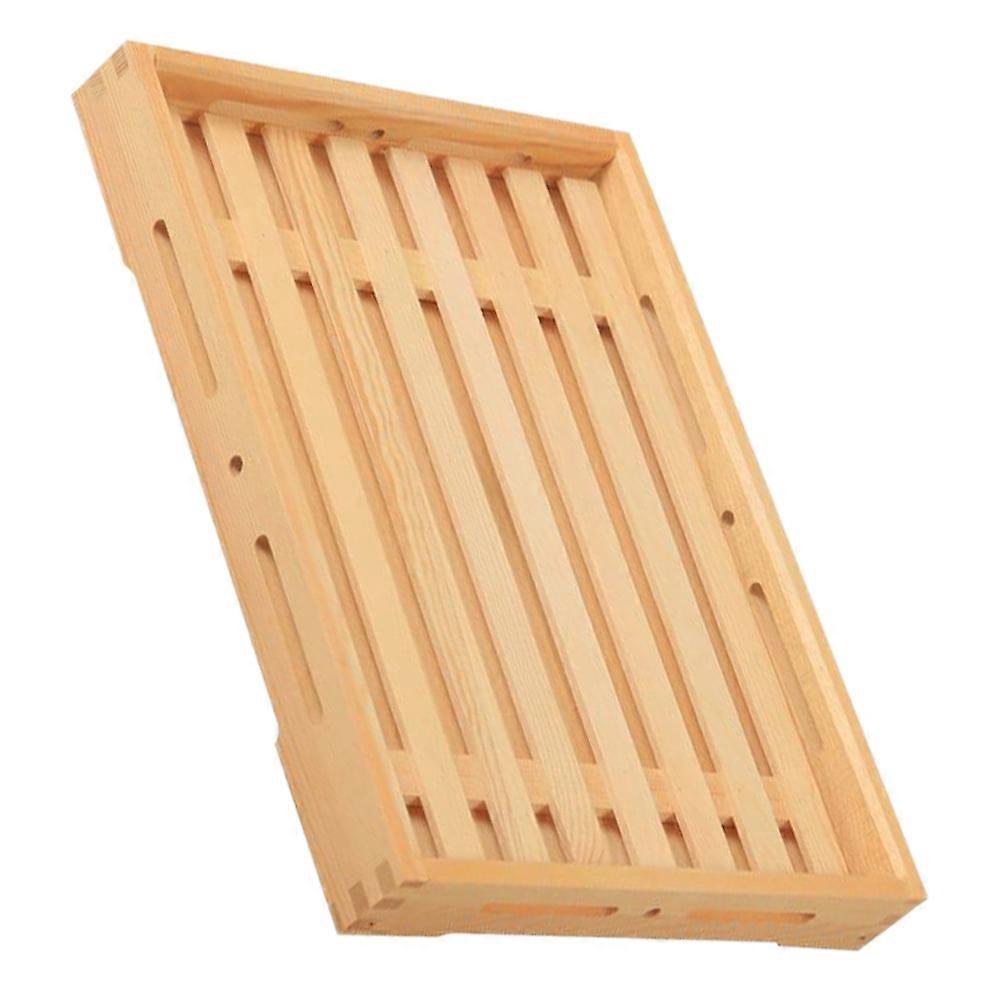 1Pc Wooden Rectangular Bread and Tea Serving Tray Baking Dessert Plate