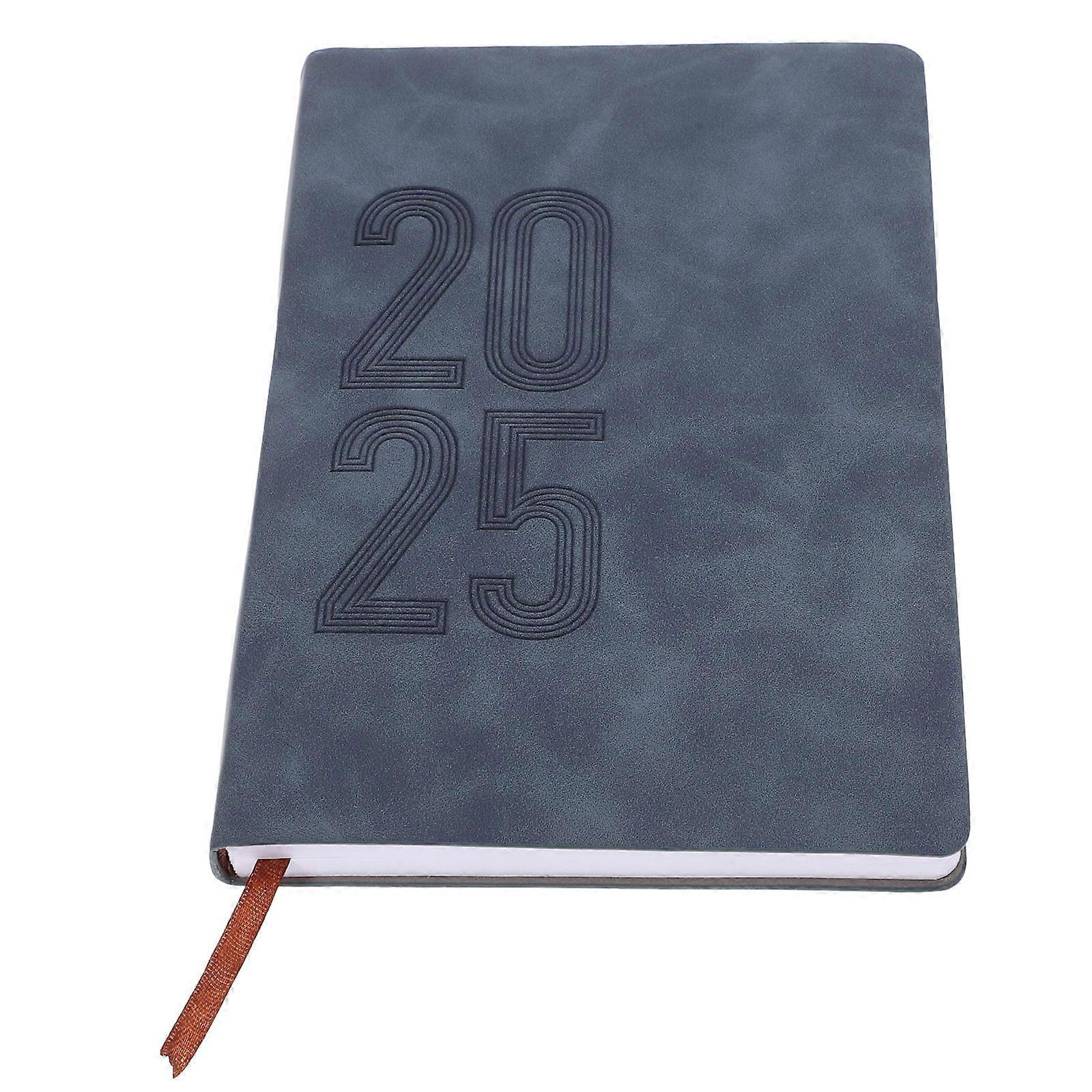 Planning Notebook Yearly Schedule Office Use Note Taking Blue A5 21.00X14.50X1.80CM 1Pack