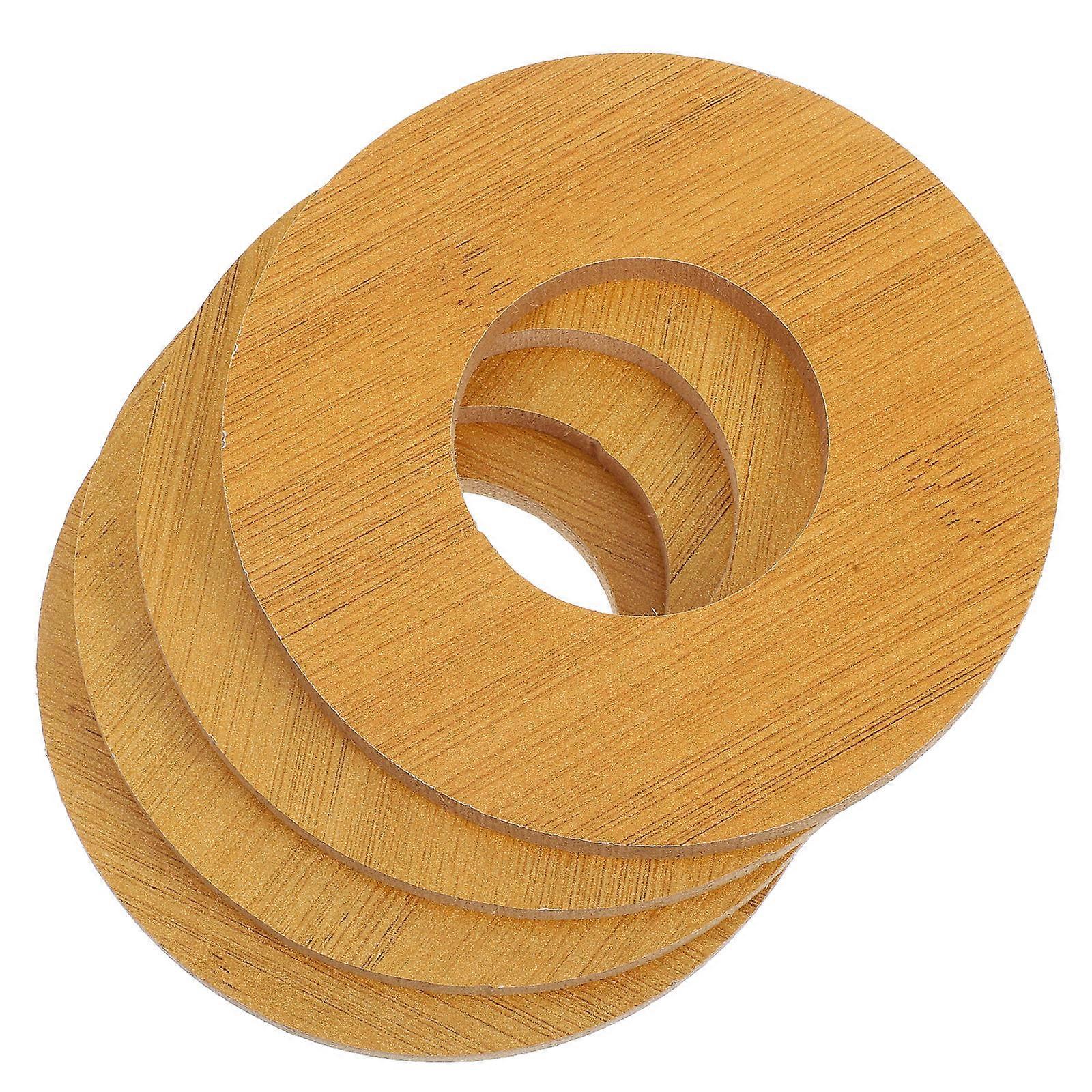 4pcs Wood Manual Daily Use Garlic Mashing Bowl Lid with Grinding Accessory Cover
