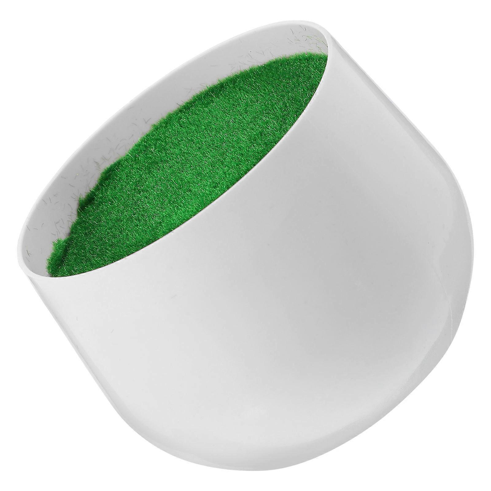 White Flocking Mini Planter for DIY Fake Flowers with Large Capacity Ideal for Storage and Home Decor 3.5 x 2.8 Inches