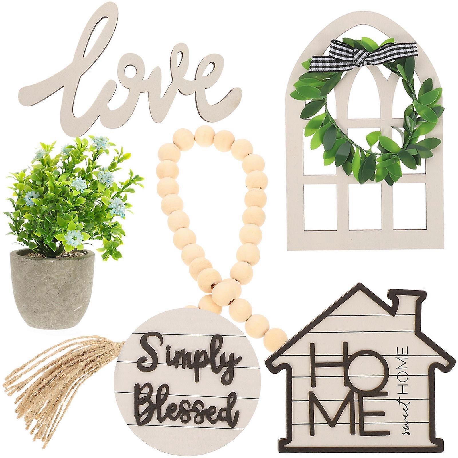 Home Decor Tray Love Shaped Board Party 1Set