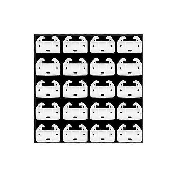 Length 58*Width 41mm Plastic Drawer Slides Drawer Slides Furniture Spare Parts for Dressers, Cabinets and Drawer Systems, White (10)